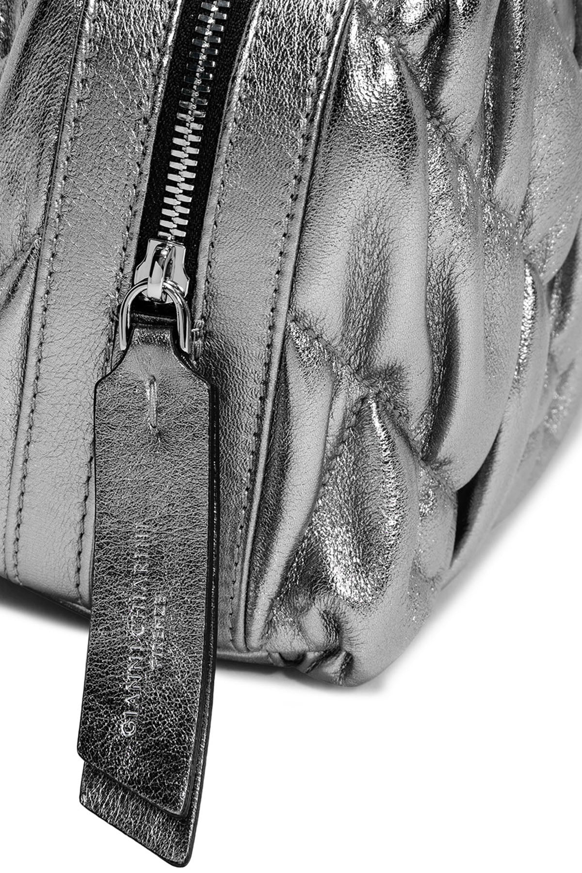 Gianni Chiarini Alifa Kapitone Metalik Deri Çanta-Libas Trendy Fashion Store