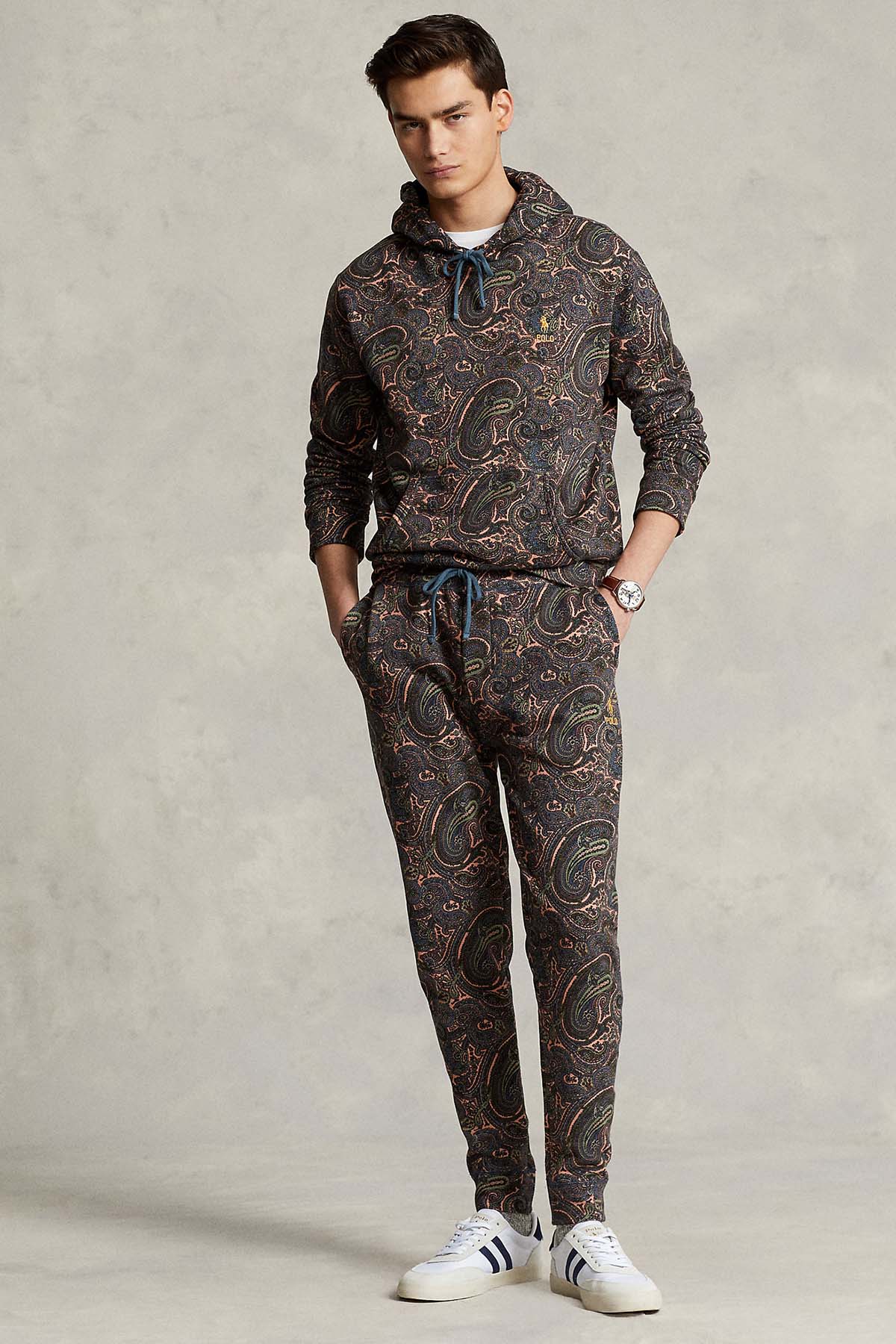 Polo Ralph Lauren Beli Lastikli Şal Desenli Eşofman Altı-Libas Trendy Fashion Store