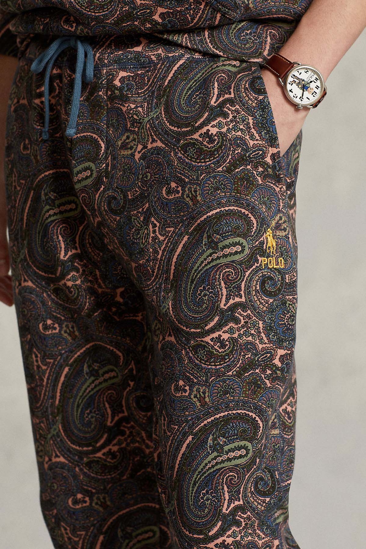 Polo Ralph Lauren Beli Lastikli Şal Desenli Eşofman Altı-Libas Trendy Fashion Store