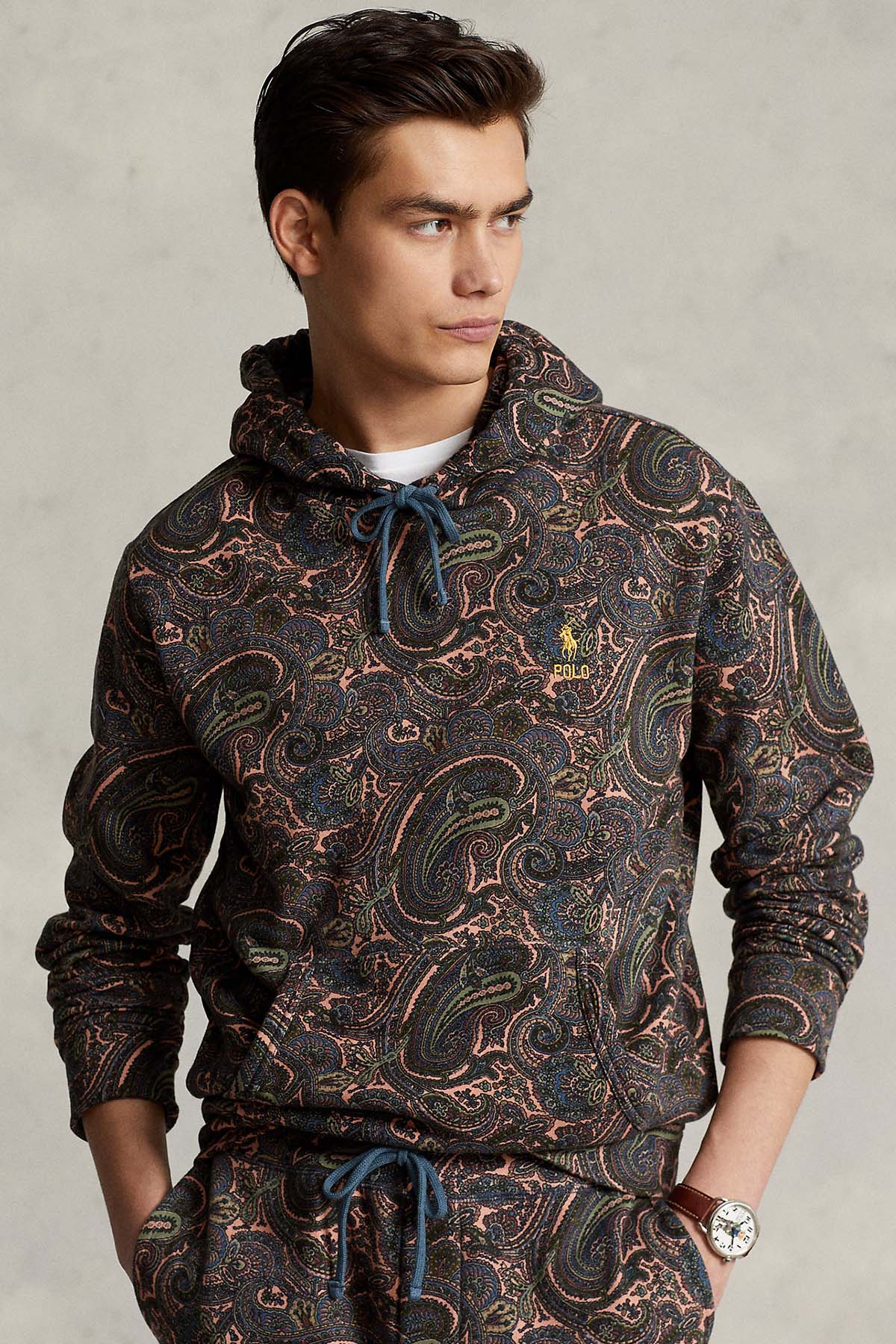 Polo Ralph Lauren Şal Desenli Kapüşonlu Sweatshirt-Libas Trendy Fashion Store