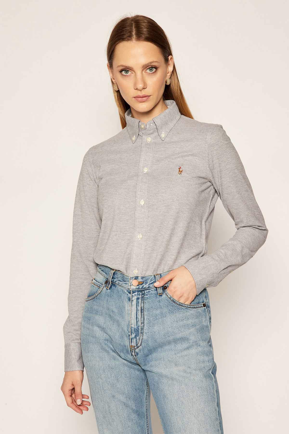 Polo Ralph Lauren Custom Fit Knit Oxford Gömlek-Libas Trendy Fashion Store