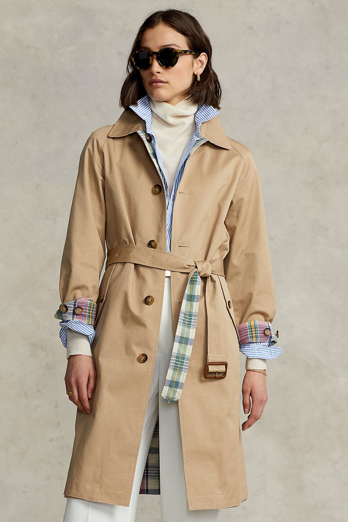 Polo Ralph Lauren Çift Taraflı Kemerli Trençkot-Libas Trendy Fashion Store