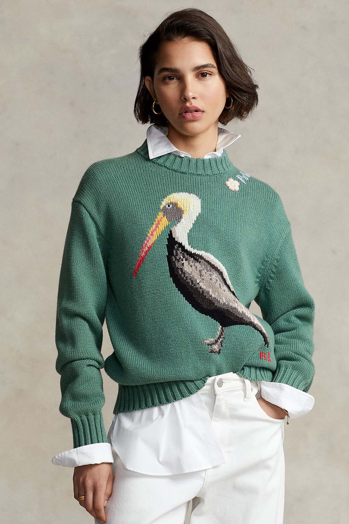 Polo Ralph Lauren Pelikan Motifli Örgü Triko-Libas Trendy Fashion Store