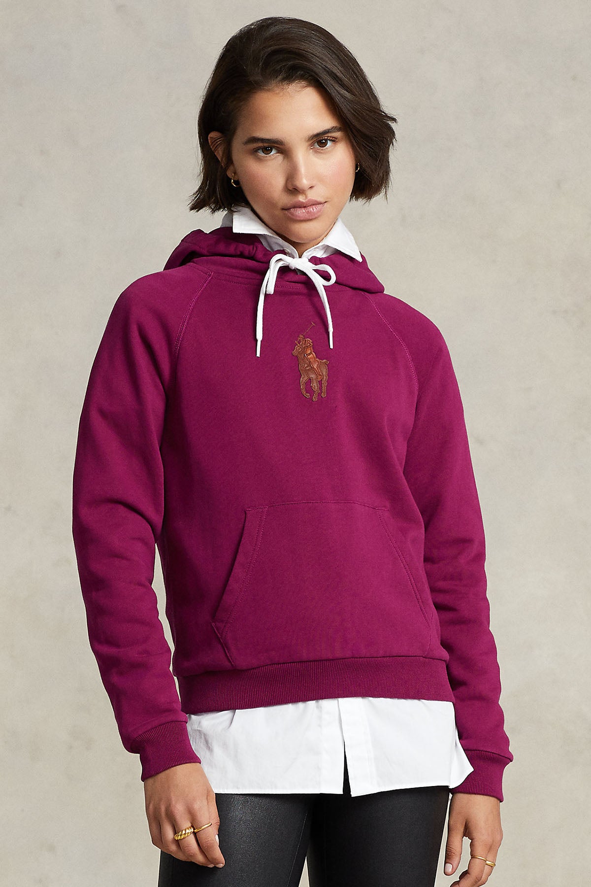 Polo Ralph Lauren Deri Big Pony Logolu Kapüşonlu Sweatshirt-Libas Trendy Fashion Store