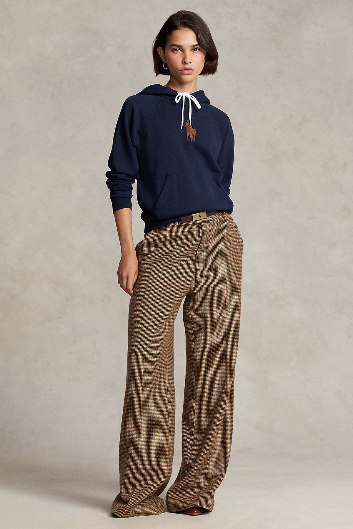 Polo Ralph Lauren Deri Big Pony Logolu Kapüşonlu Sweatshirt-Libas Trendy Fashion Store