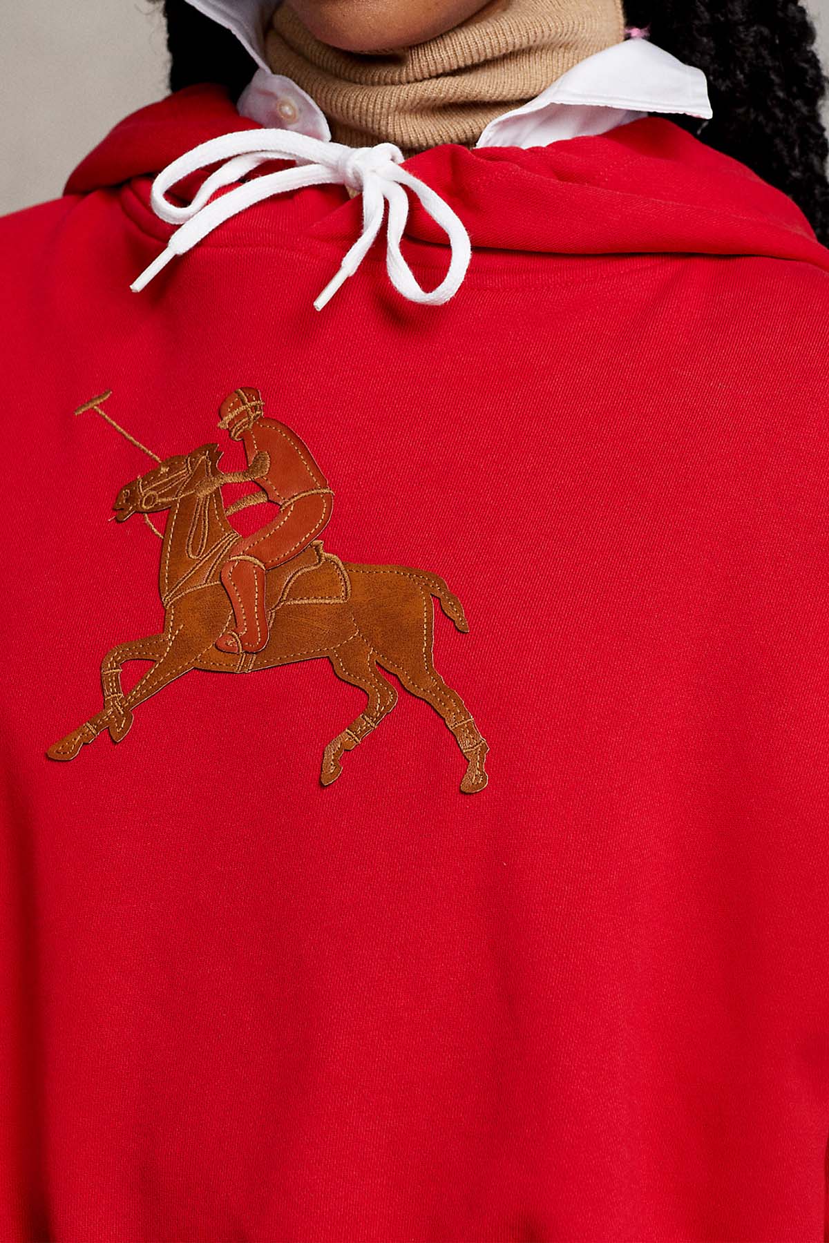Polo Ralph Lauren Deri Big Pony Logolu Kapüşonlu Sweatshirt-Libas Trendy Fashion Store