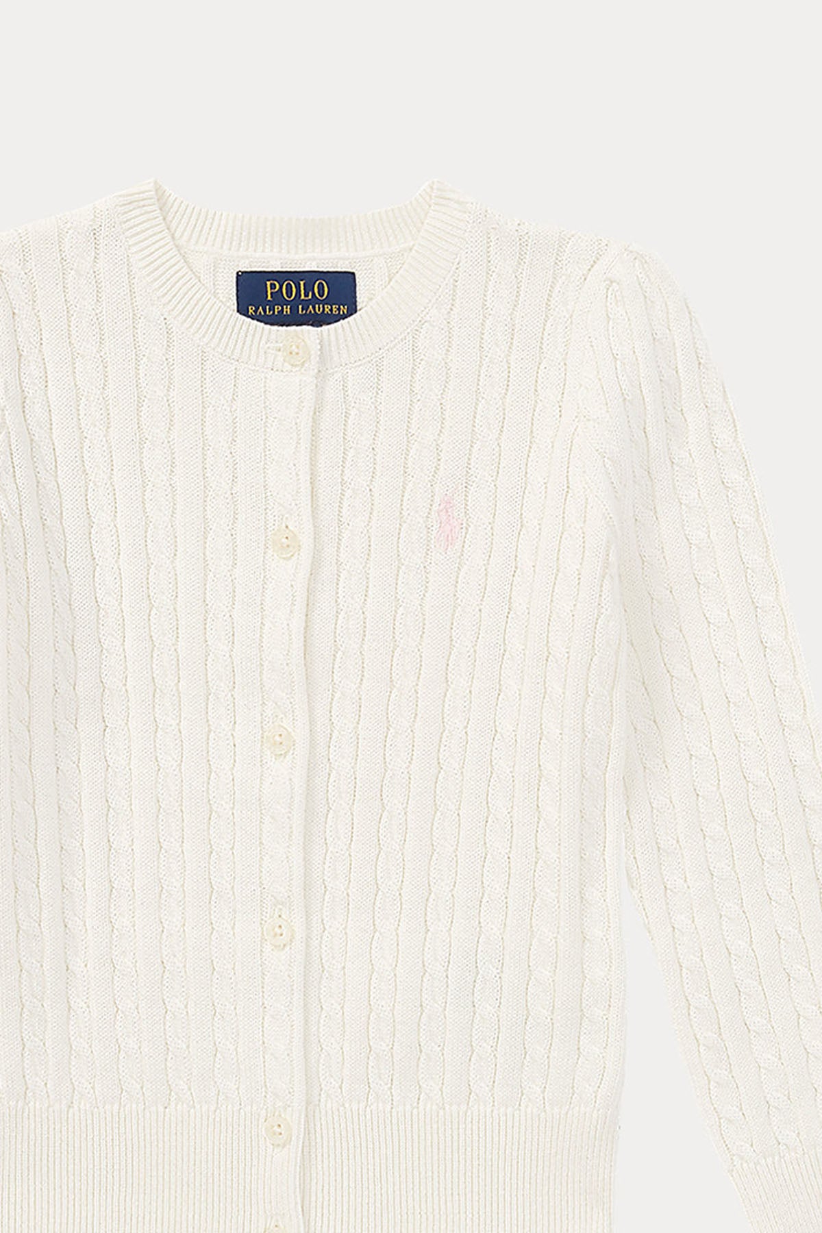 Polo Ralph Lauren Kids 2-3 Yaş Kız Çocuk Saç Örgü Triko Ceket-Libas Trendy Fashion Store