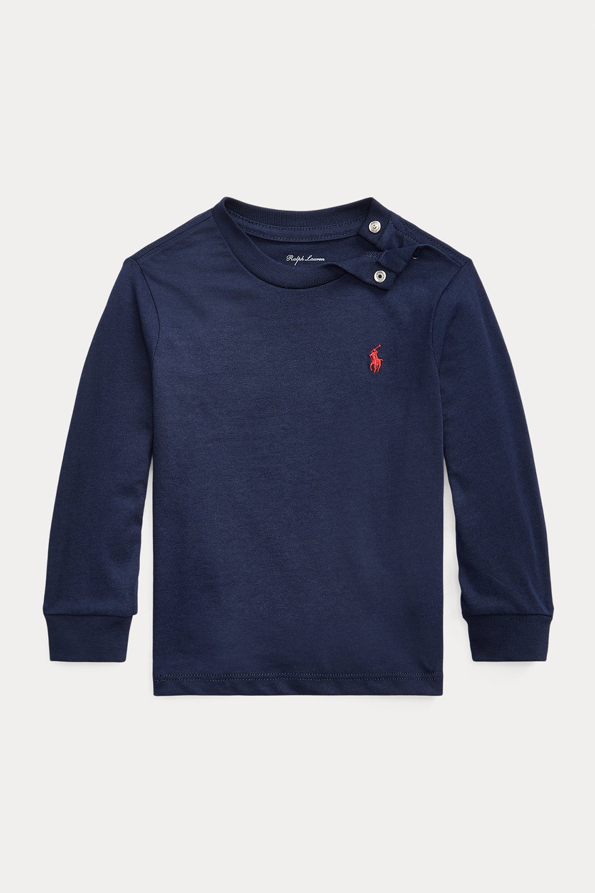 Polo Ralph Lauren Kids 12-18 Aylık Erkek Bebek Logolu Uzun Kollu T-shirt-Libas Trendy Fashion Store