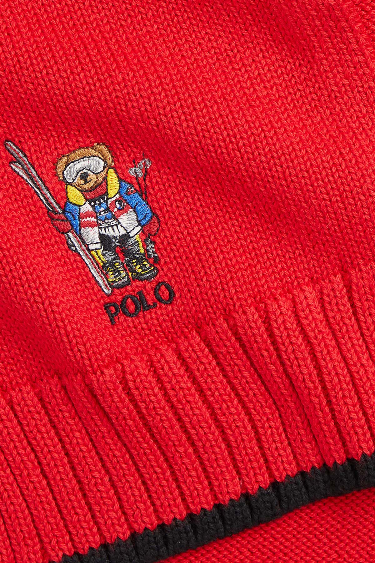 Polo Ralph Lauren Kids 8-20 Yaş Unisex Çocuk Polo Bear Örgü Atkı-Libas Trendy Fashion Store