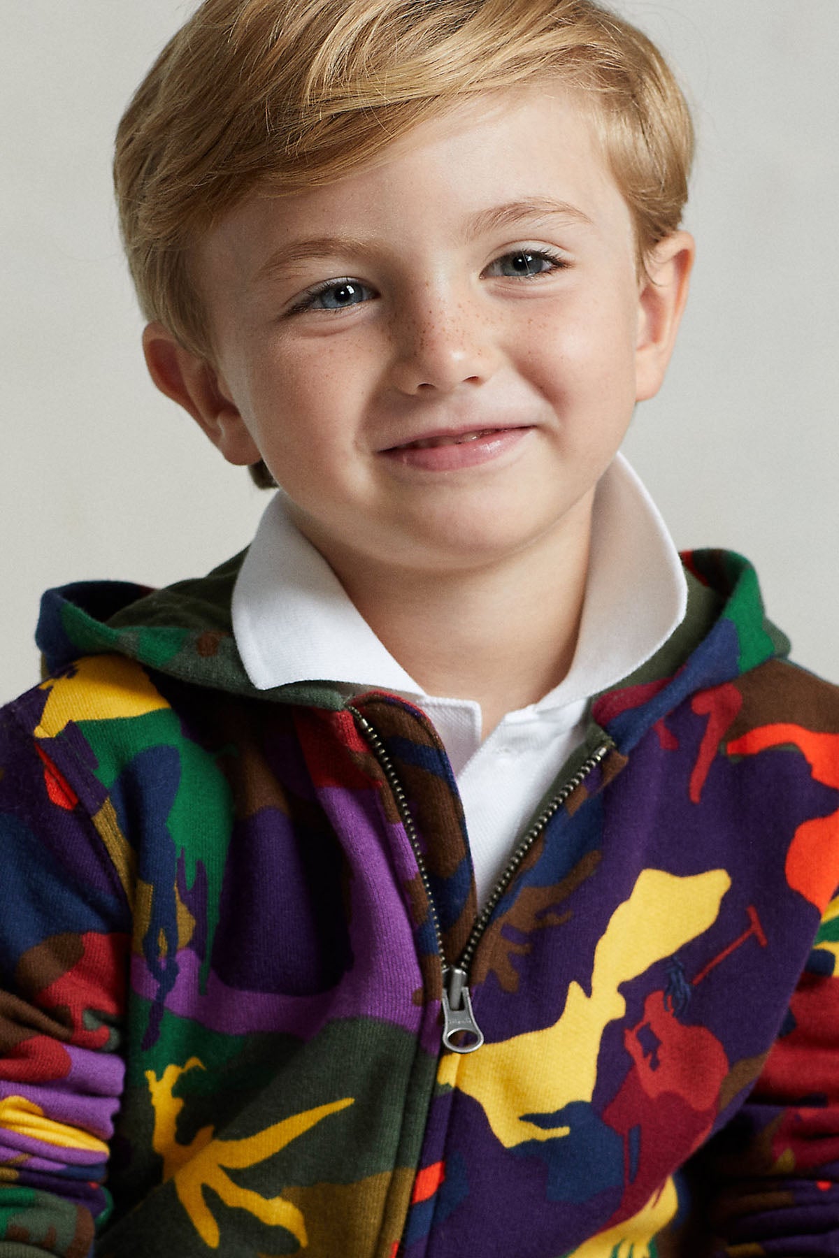 Polo Ralph Lauren Kids 2-4 Yaş Erkek Çocuk Kamuflaj Desenli Sweatshirt Ceket-Libas Trendy Fashion Store
