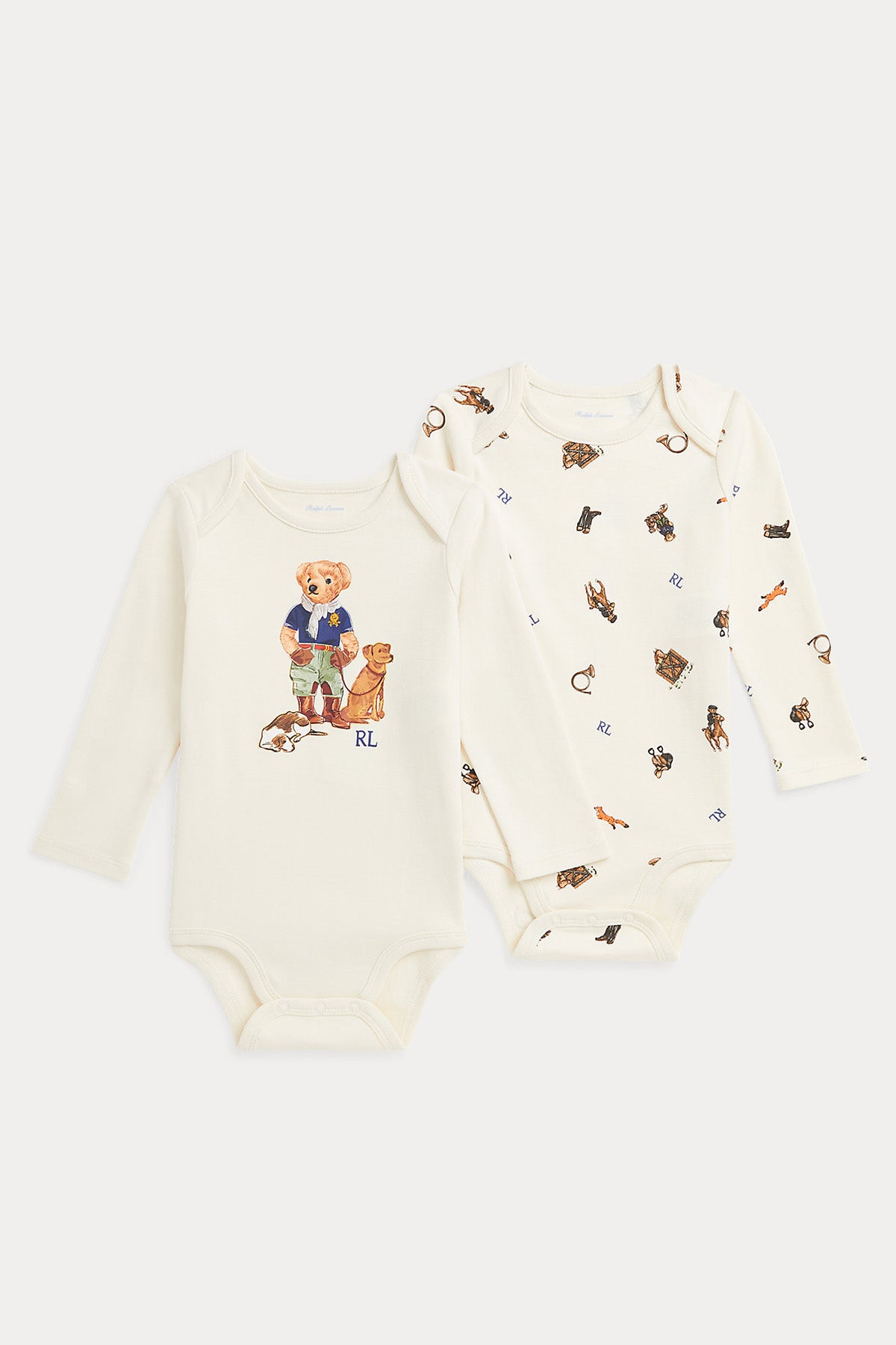 Polo Ralph Lauren Kids 3-6 Aylık Erkek Bebek Polo Bear Tulum Set-Libas Trendy Fashion Store