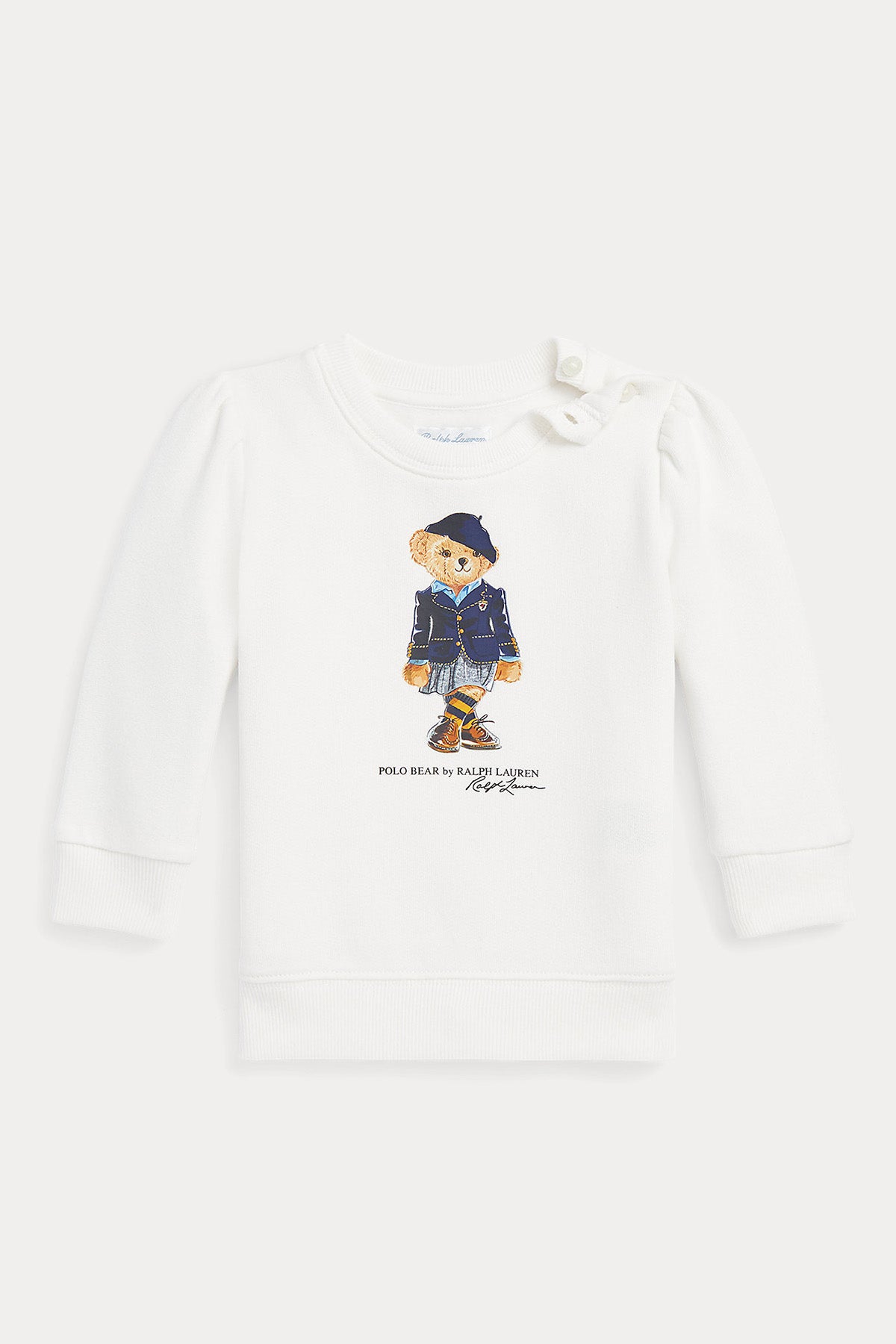 Polo Ralph Lauren Kids 12-24 Aylık Kız Bebek Polo Bear Sweatshirt-Libas Trendy Fashion Store