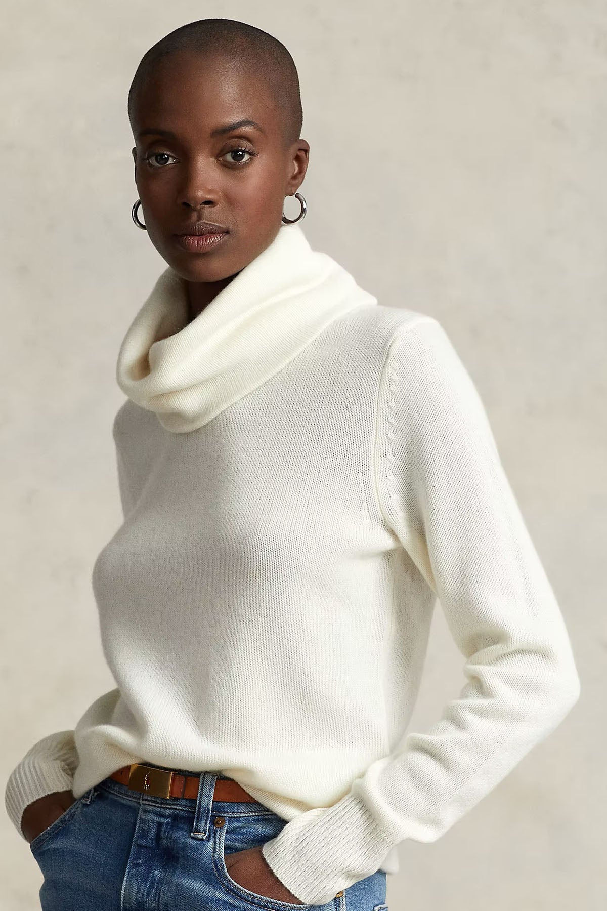 Polo Ralph Lauren Dökümlü Balıkçı Yaka Kaşmir Triko-Libas Trendy Fashion Store