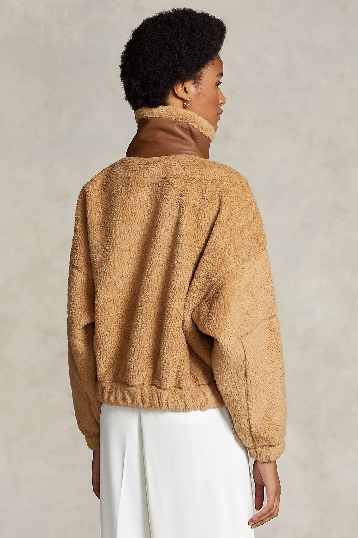 Polo Ralph Lauren Deri Detaylı Polar Ceket-Libas Trendy Fashion Store