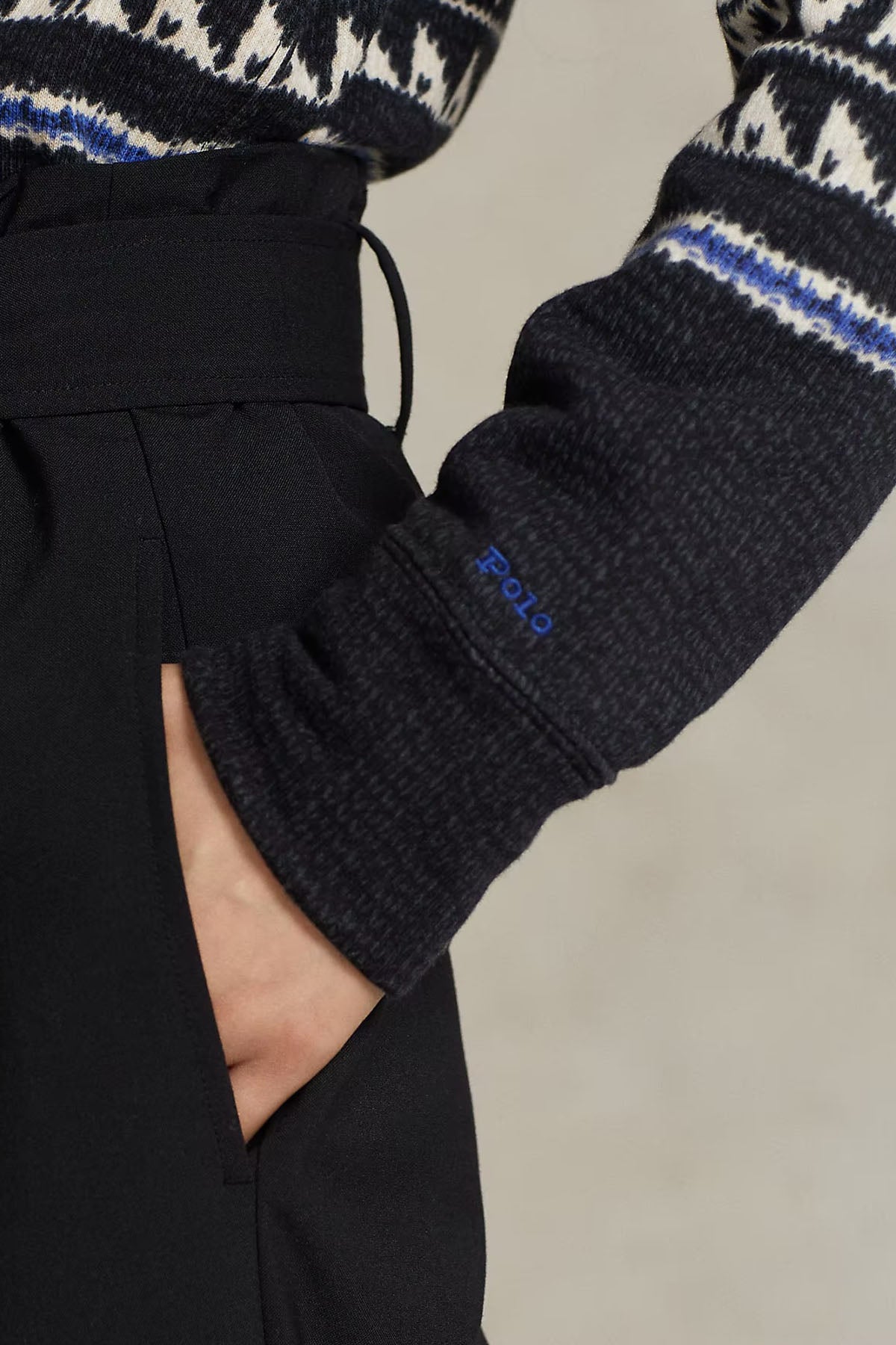 Polo Ralph Lauren Fair Isle Desenli Kapüşonlu Sweatshirt-Libas Trendy Fashion Store