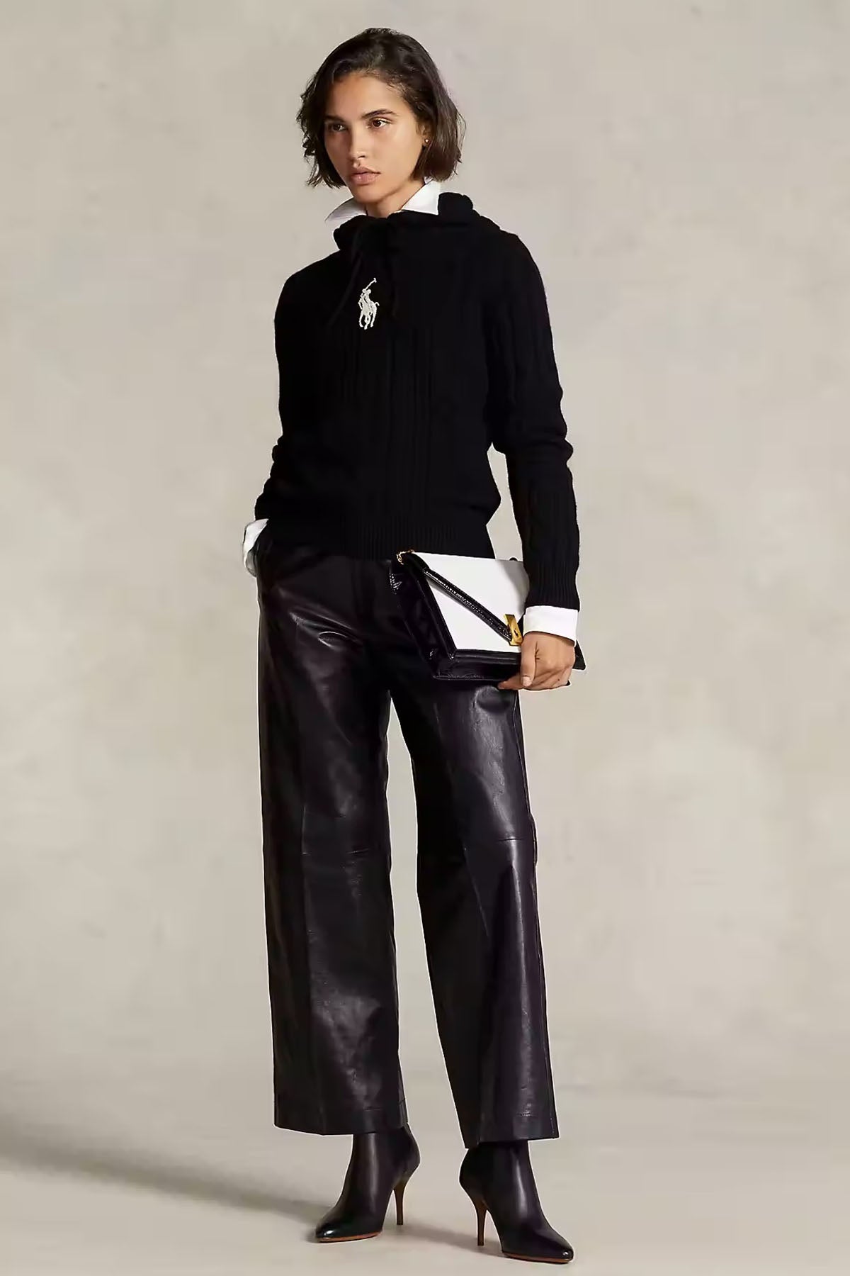 Polo Ralph Lauren Saç Örgü Kapüşonlu Kaşmirli Yün Triko-Libas Trendy Fashion Store