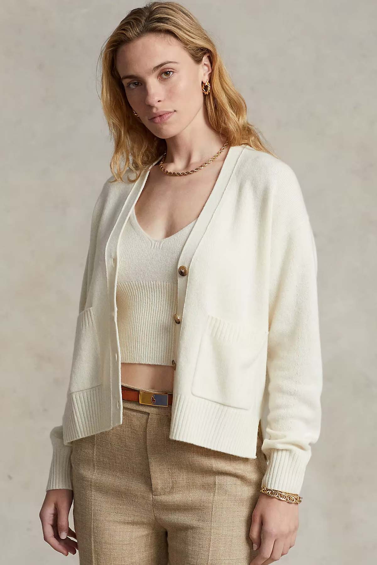 Polo Ralph Lauren Kaşmirli Yün Triko Ceket-Libas Trendy Fashion Store