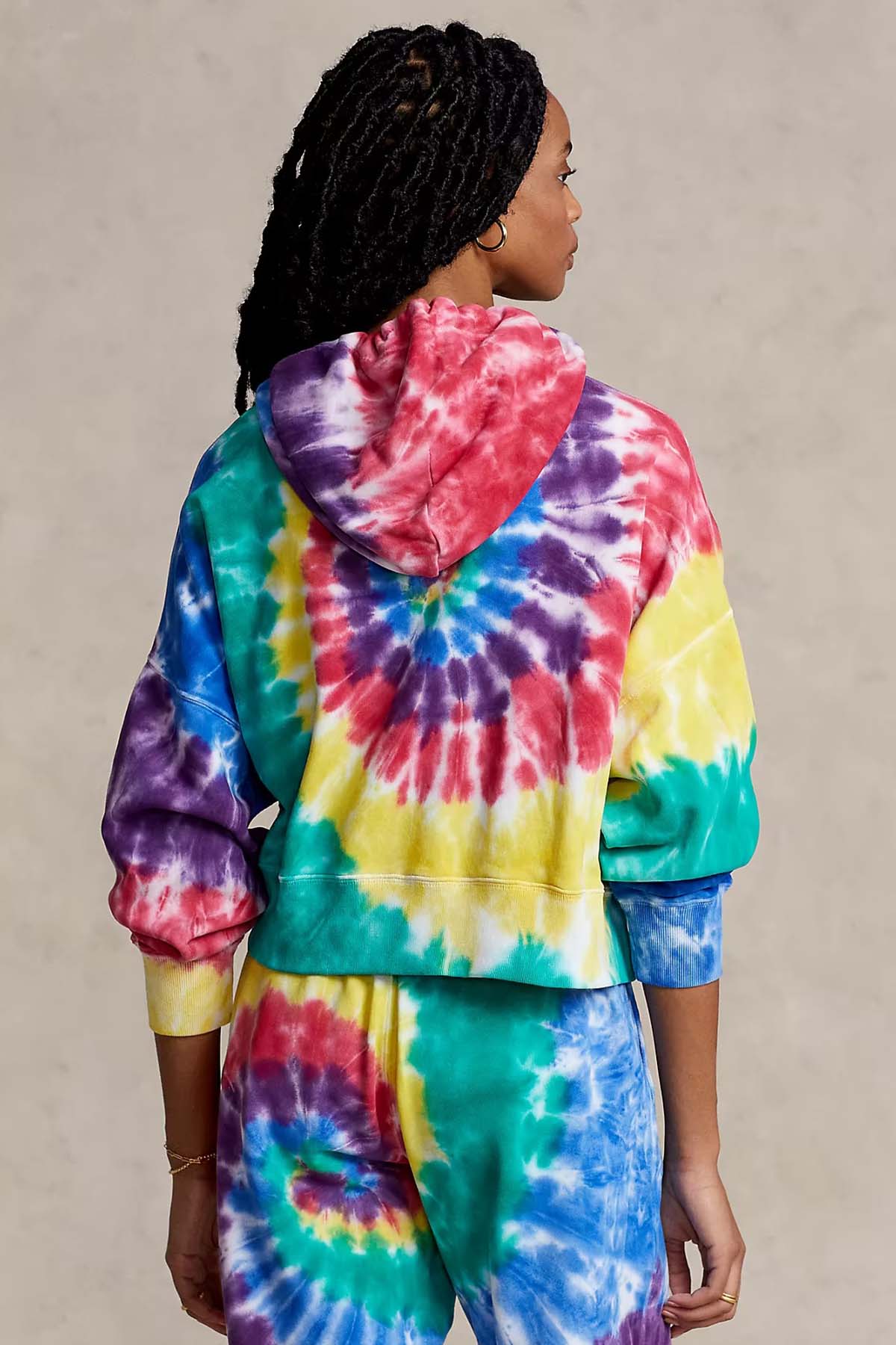 Polo Ralph Lauren Batik Desenli Crop Sweatshirt-Libas Trendy Fashion Store