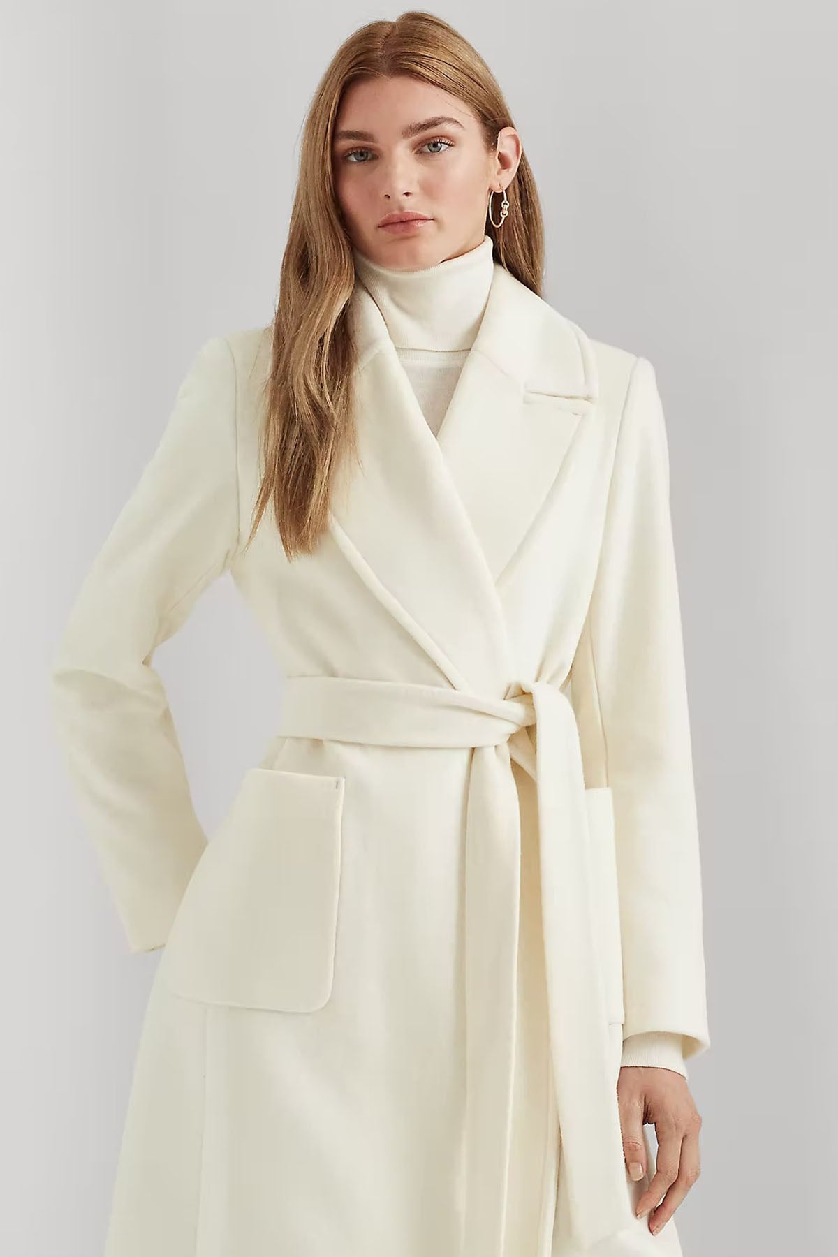 Polo Ralph Lauren Geniş Yaka Kuşaklı Yün Kaban-Libas Trendy Fashion Store