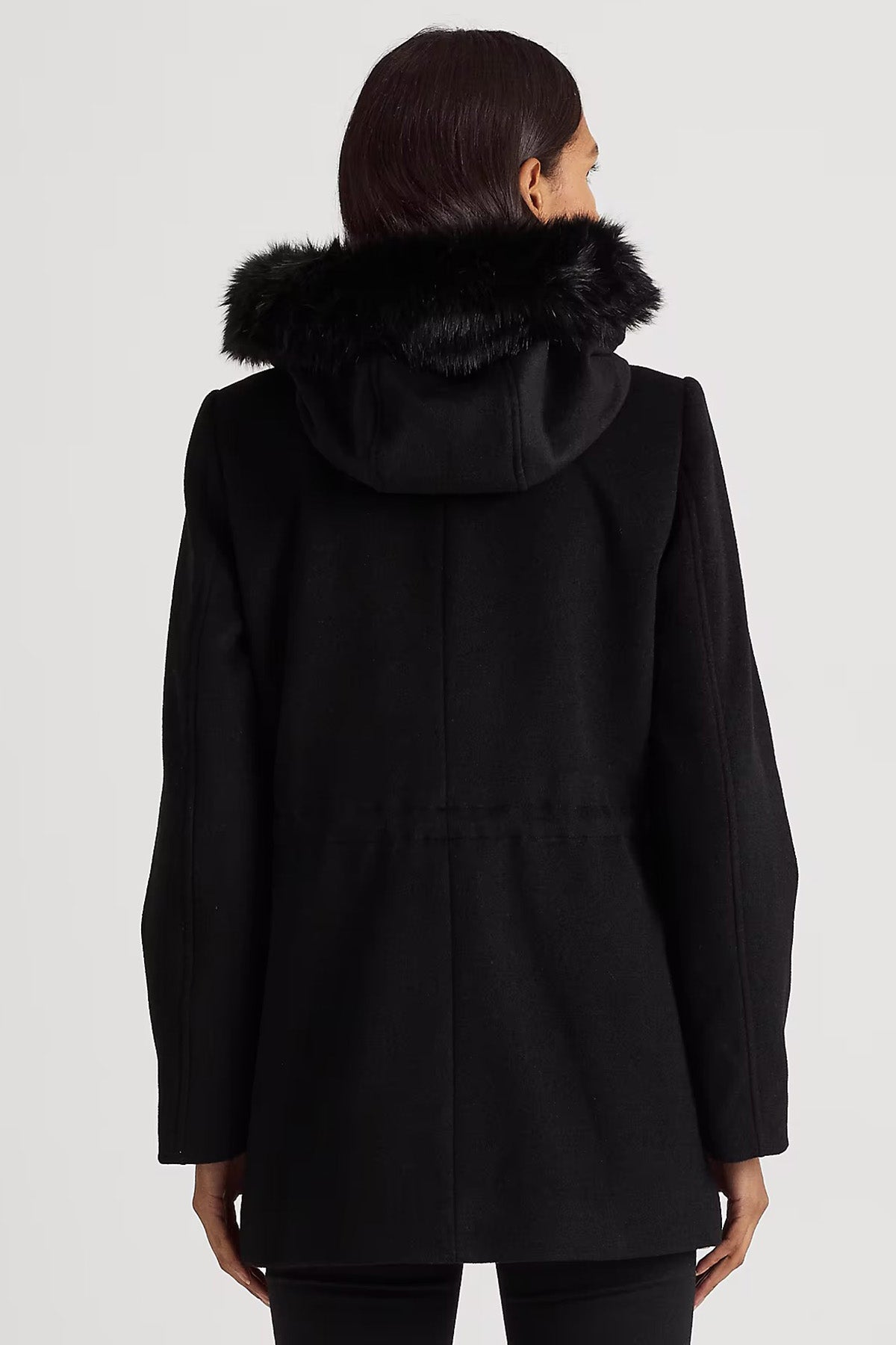 Polo Ralph Lauren Kürklü Kapüşonlu Yün Kaban-Libas Trendy Fashion Store