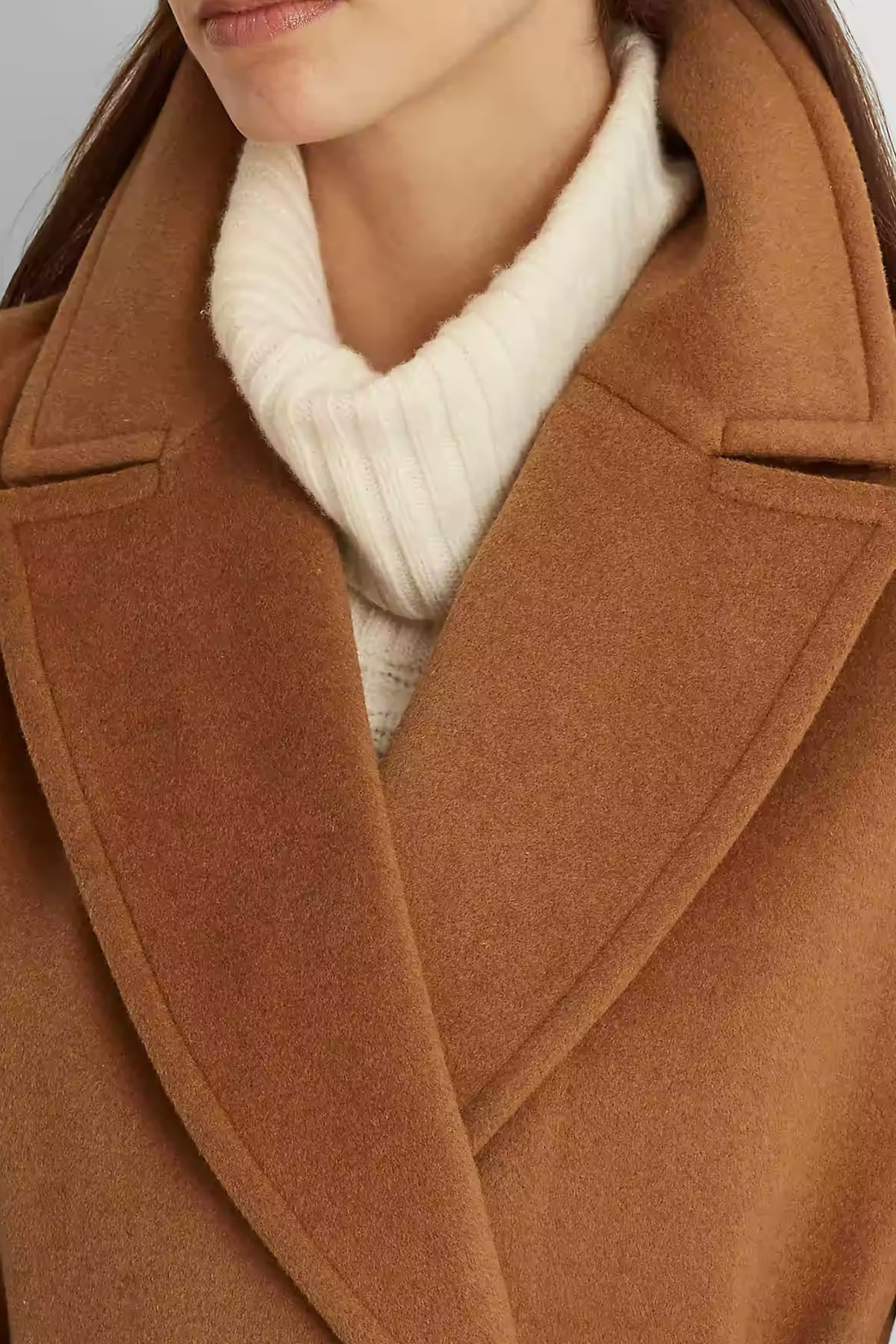 Polo Ralph Lauren Geniş Yaka Belden Kuşaklı Yün Kaban-Libas Trendy Fashion Store