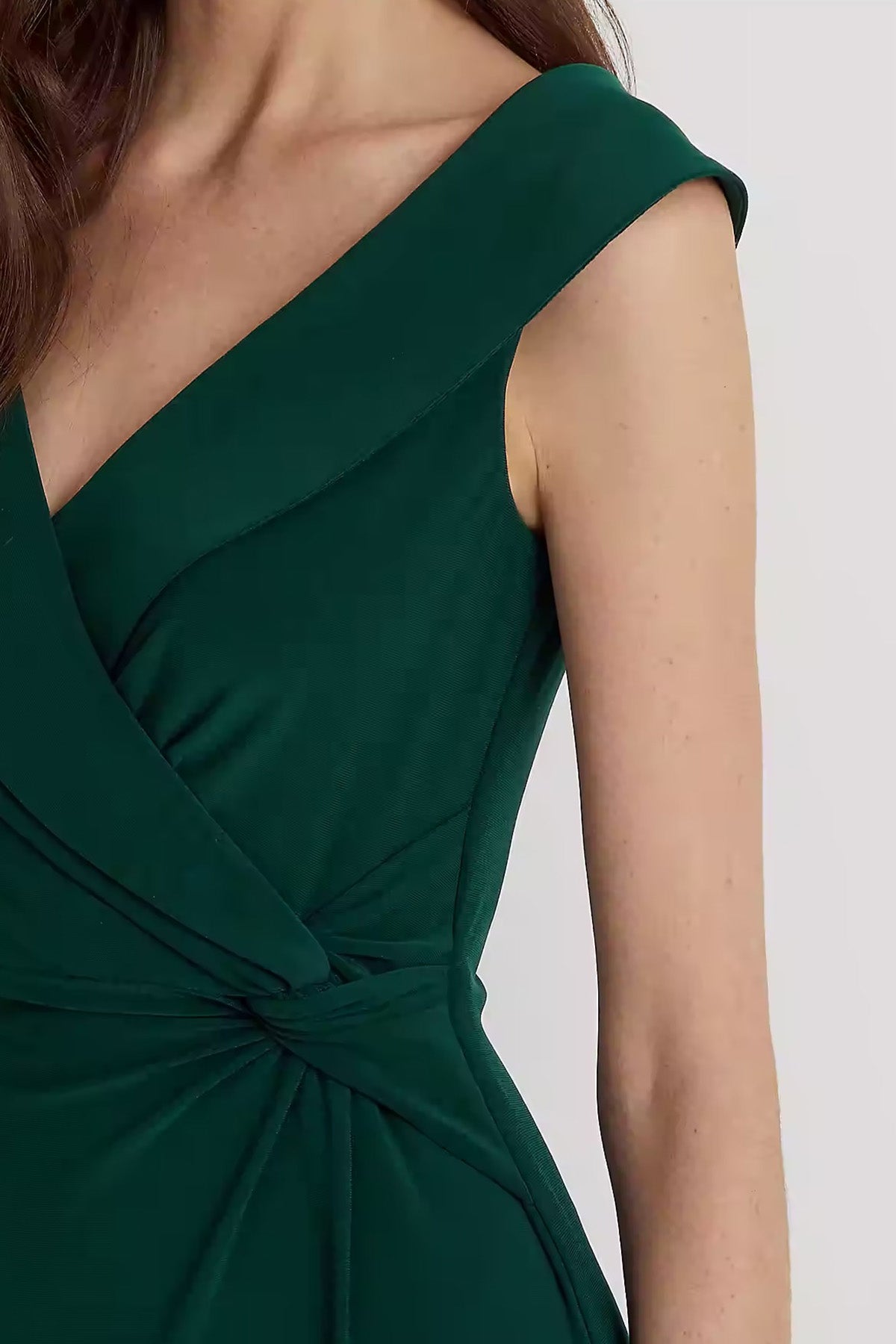 Polo Ralph Lauren V Yaka Maxi Abiye Elbise-Libas Trendy Fashion Store