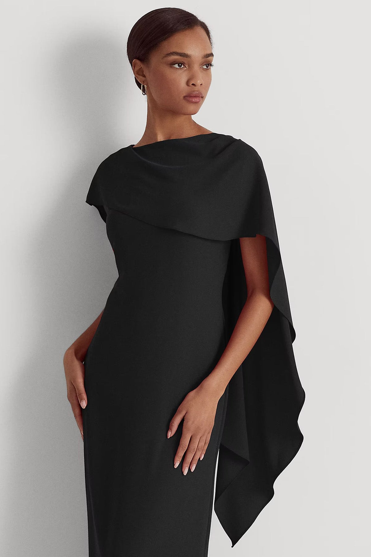 Polo Ralph Lauren Şal Pelerin Detaylı Maxi Abiye Elbise-Libas Trendy Fashion Store