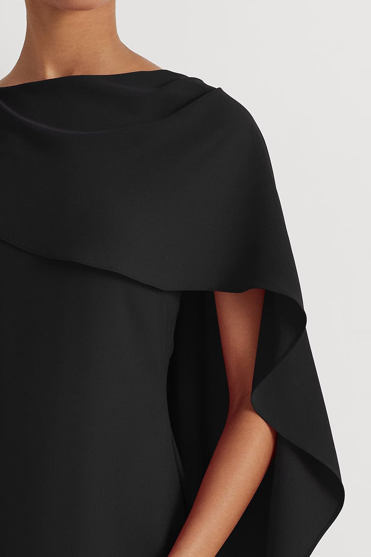 Polo Ralph Lauren Şal Pelerin Detaylı Maxi Abiye Elbise-Libas Trendy Fashion Store