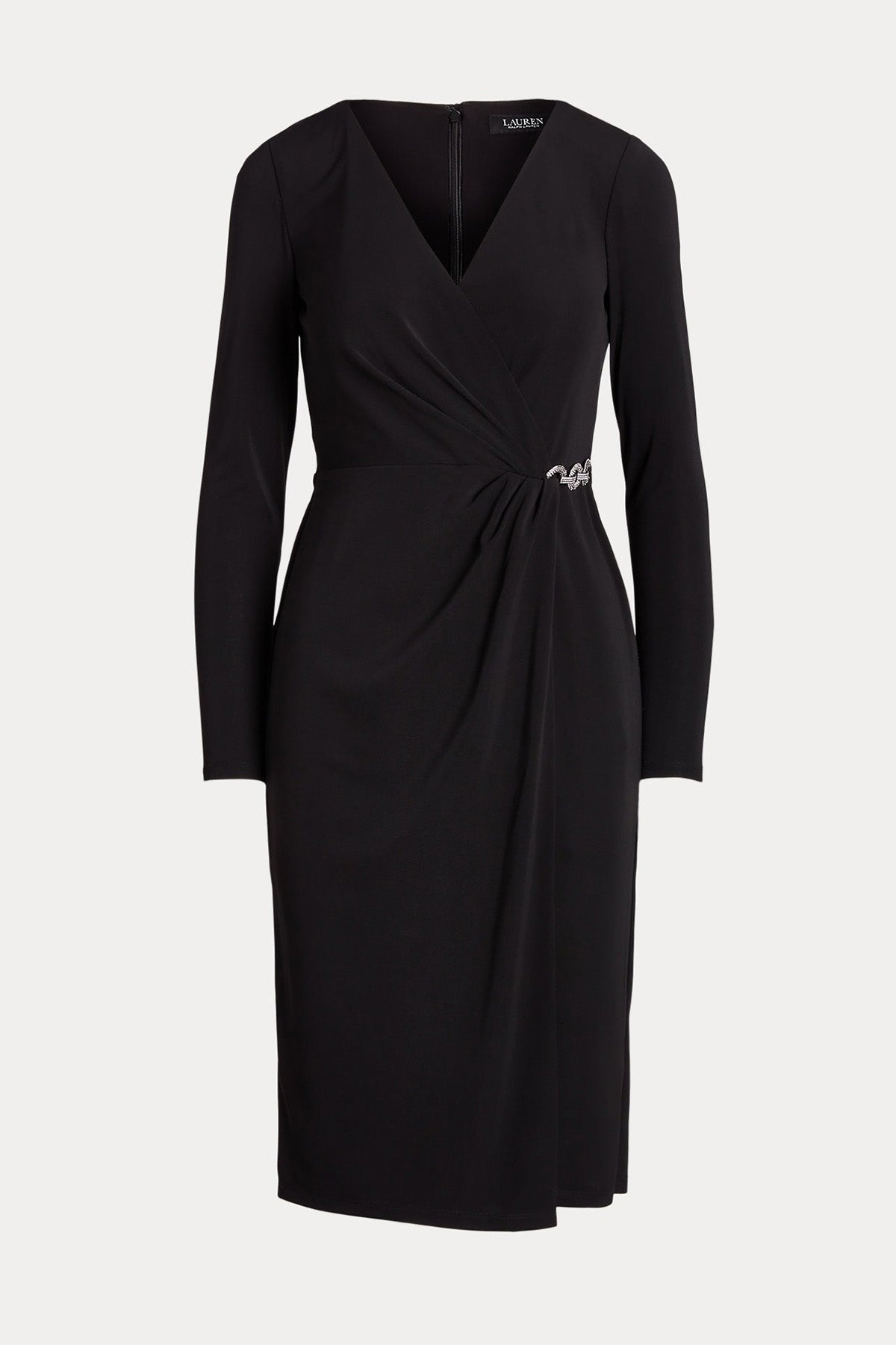 Polo Ralph Lauren V Yaka Midi Abiye Elbise-Libas Trendy Fashion Store