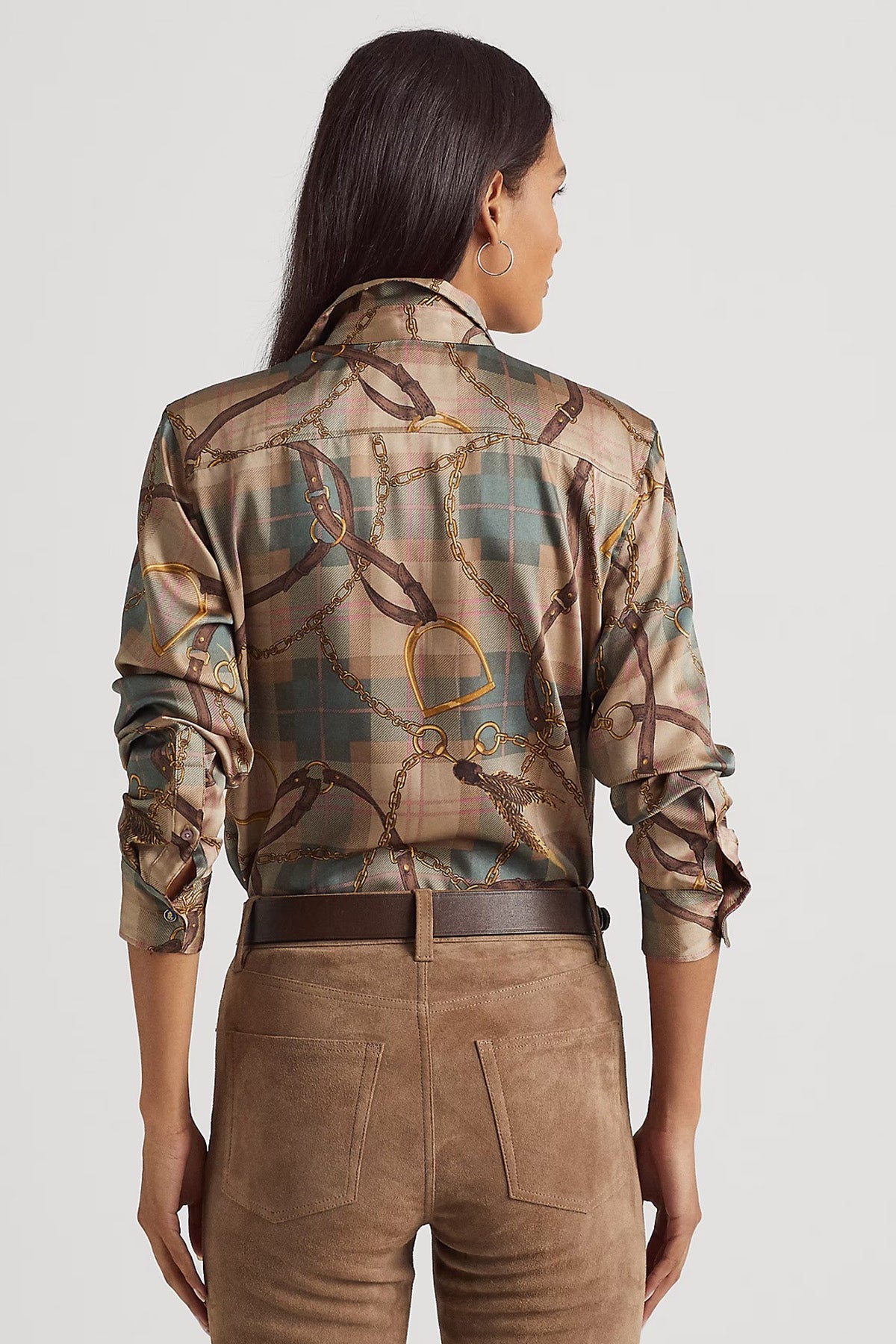 Polo Ralph Lauren Ekose Binici Temalı Gömlek-Libas Trendy Fashion Store