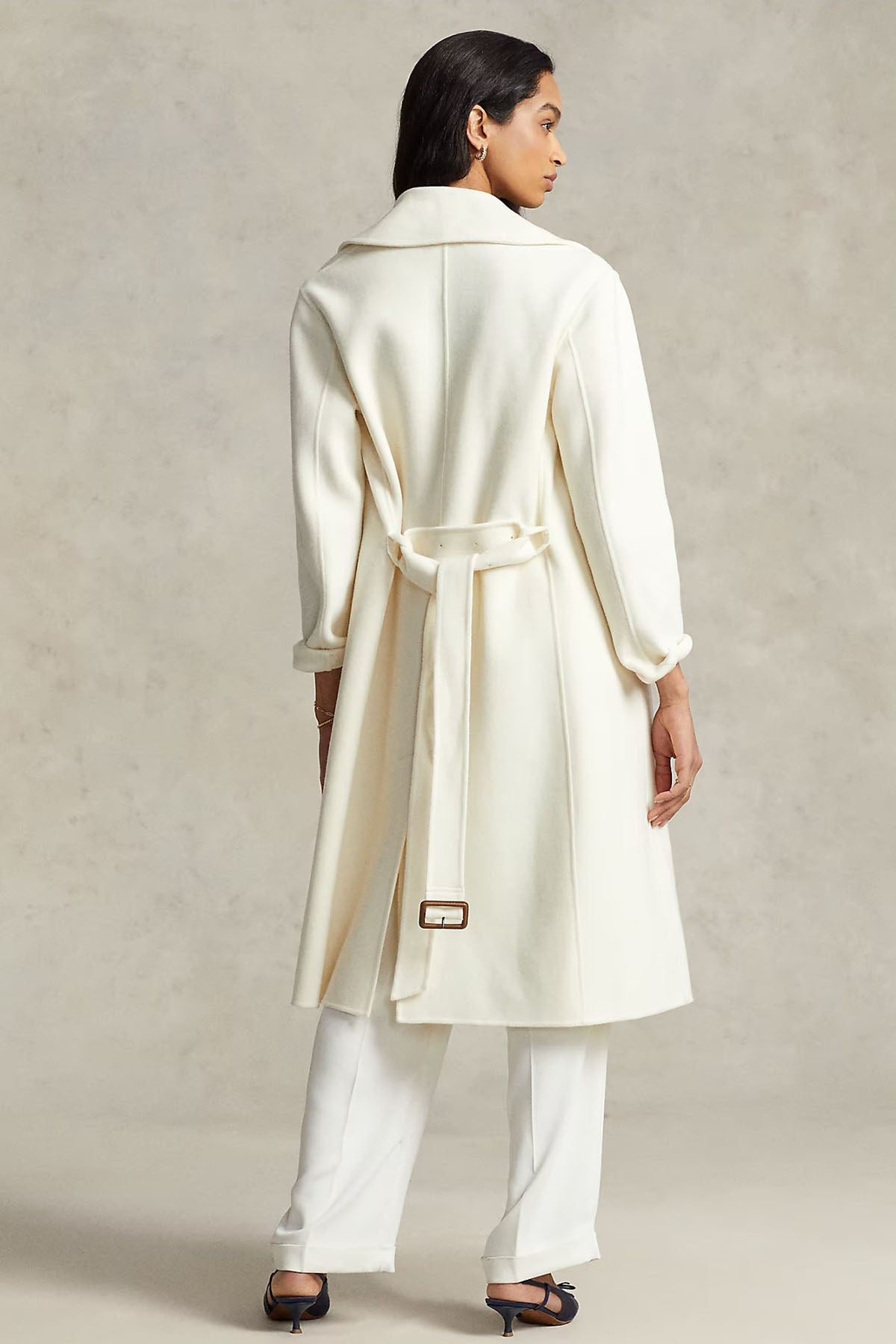 Polo Ralph Lauren Geniş Yaka Kemerli Yün Palto-Libas Trendy Fashion Store