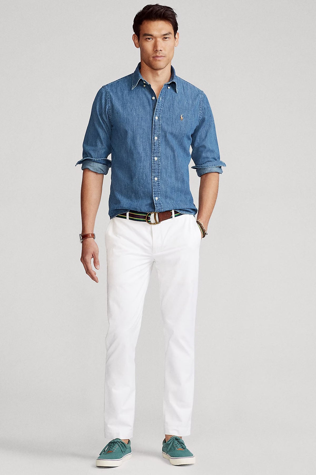 Polo Ralph Lauren Custom Fit Denim Gömlek-Libas Trendy Fashion Store