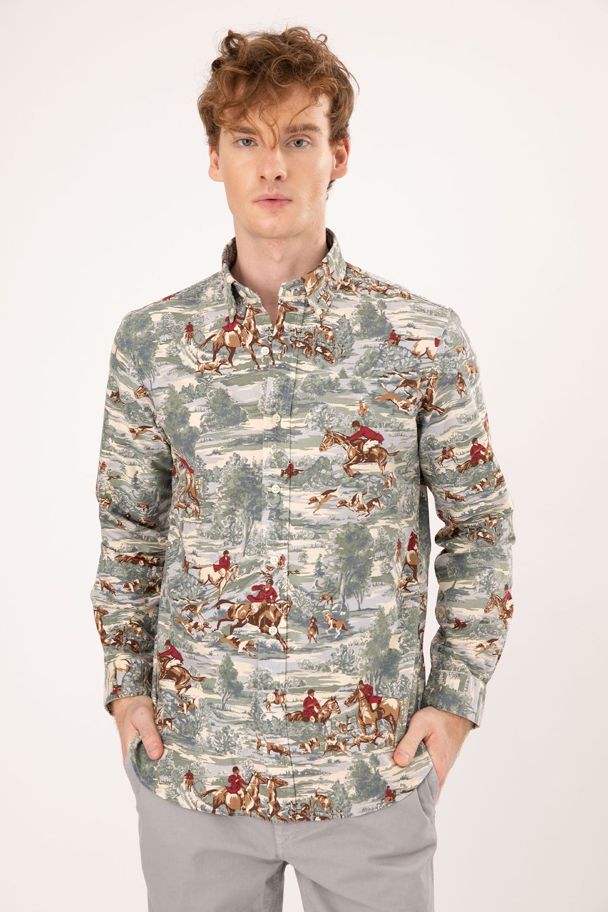 Polo Ralph Lauren Classic Fit Binici Temalı Gömlek-Libas Trendy Fashion Store