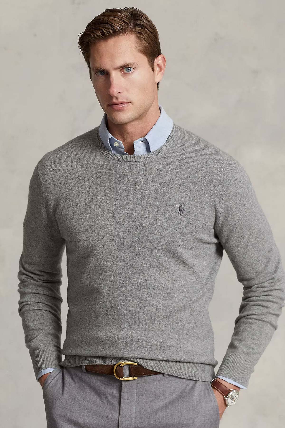 Polo Ralph Lauren Yuvarlak Yaka Yün Triko-Libas Trendy Fashion Store