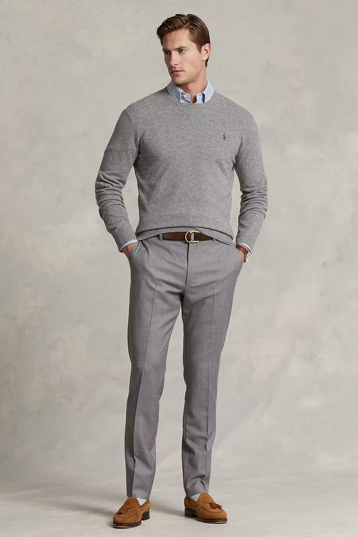 Polo Ralph Lauren Yuvarlak Yaka Yün Triko-Libas Trendy Fashion Store