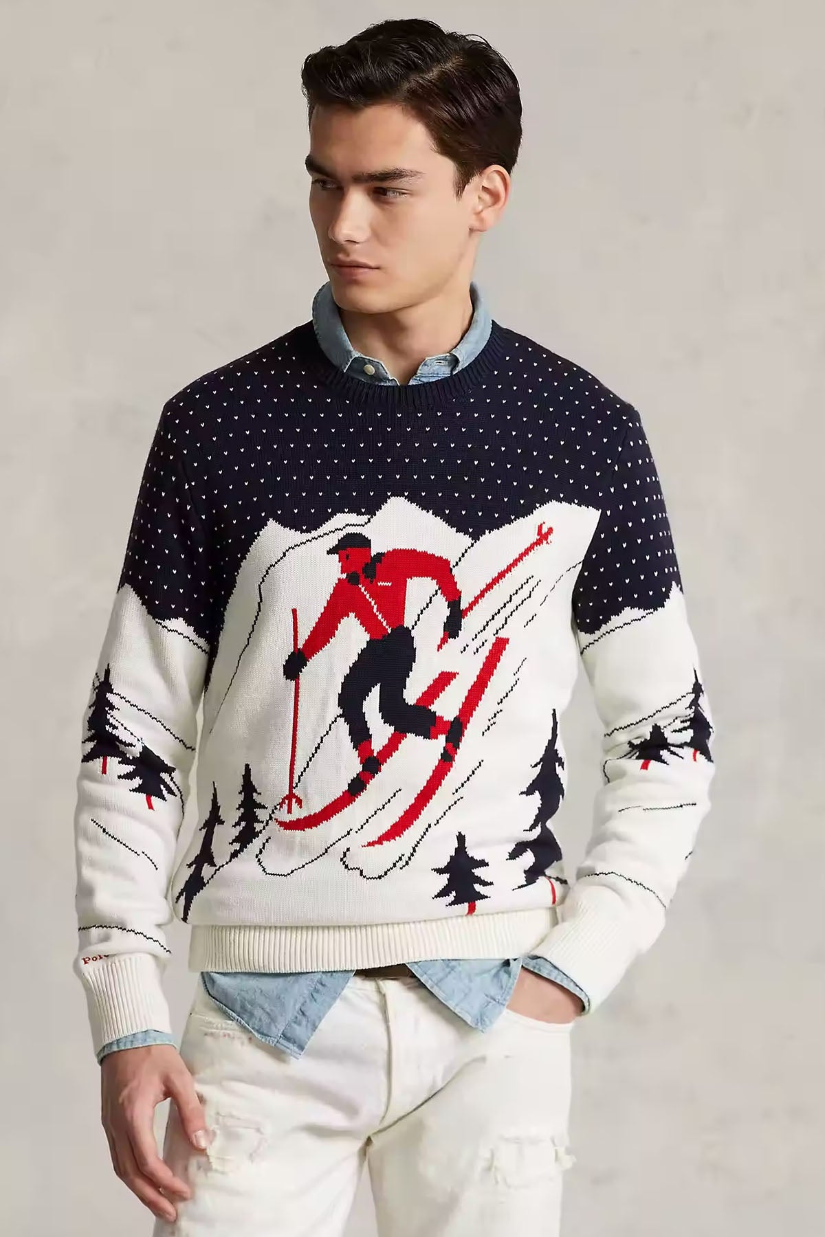 Polo Ralph Lauren Kayak Temalı Örgü Triko-Libas Trendy Fashion Store