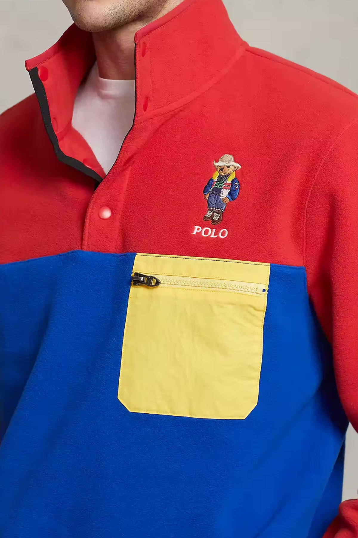 Polo Ralph Lauren Polo Bear Dik Yaka Yarım Fermuarlı Polar Sweatshirt-Libas Trendy Fashion Store