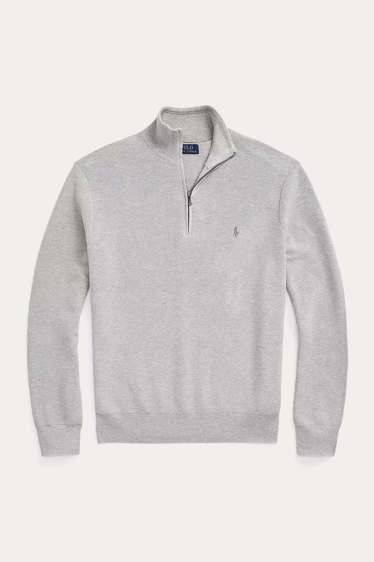 Polo Ralph Lauren Dik Yaka Yarım Fermuarlı Triko-Libas Trendy Fashion Store