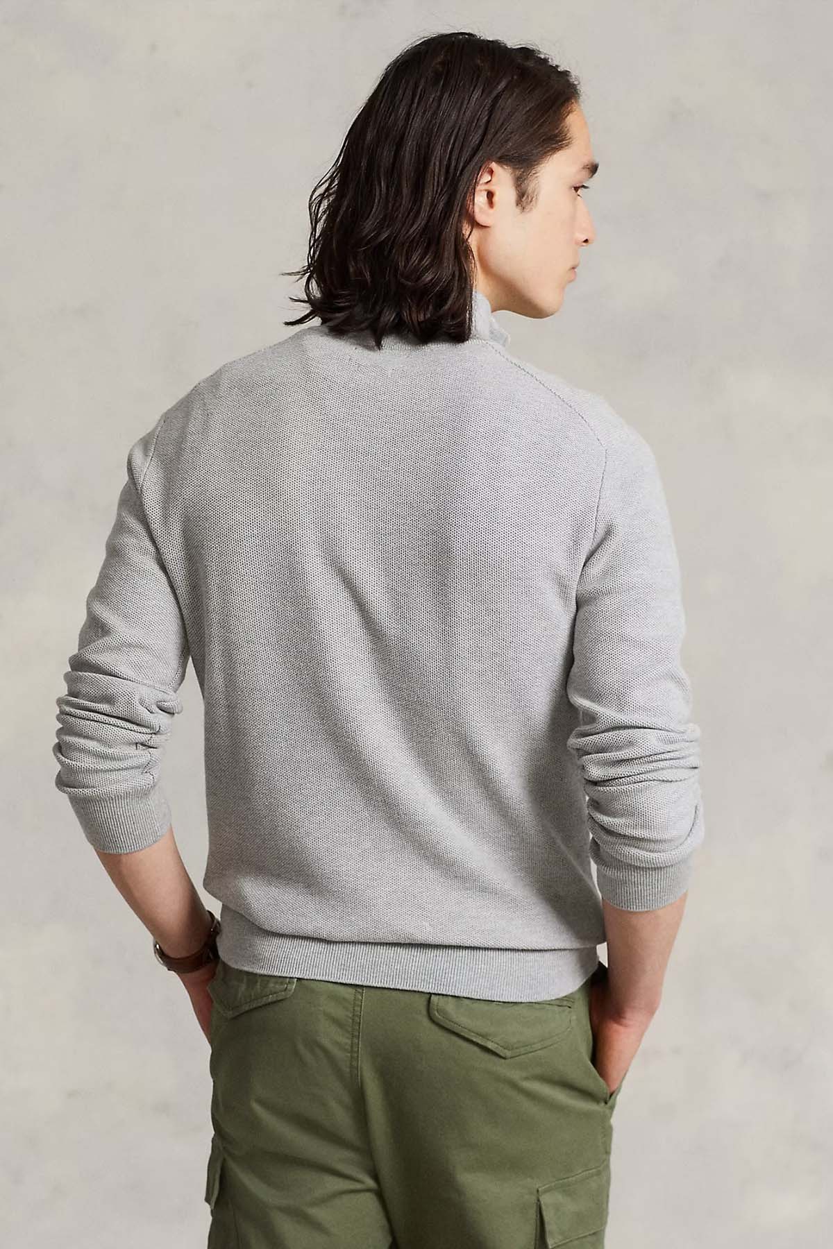 Polo Ralph Lauren Dik Yaka Yarım Fermuarlı Triko-Libas Trendy Fashion Store