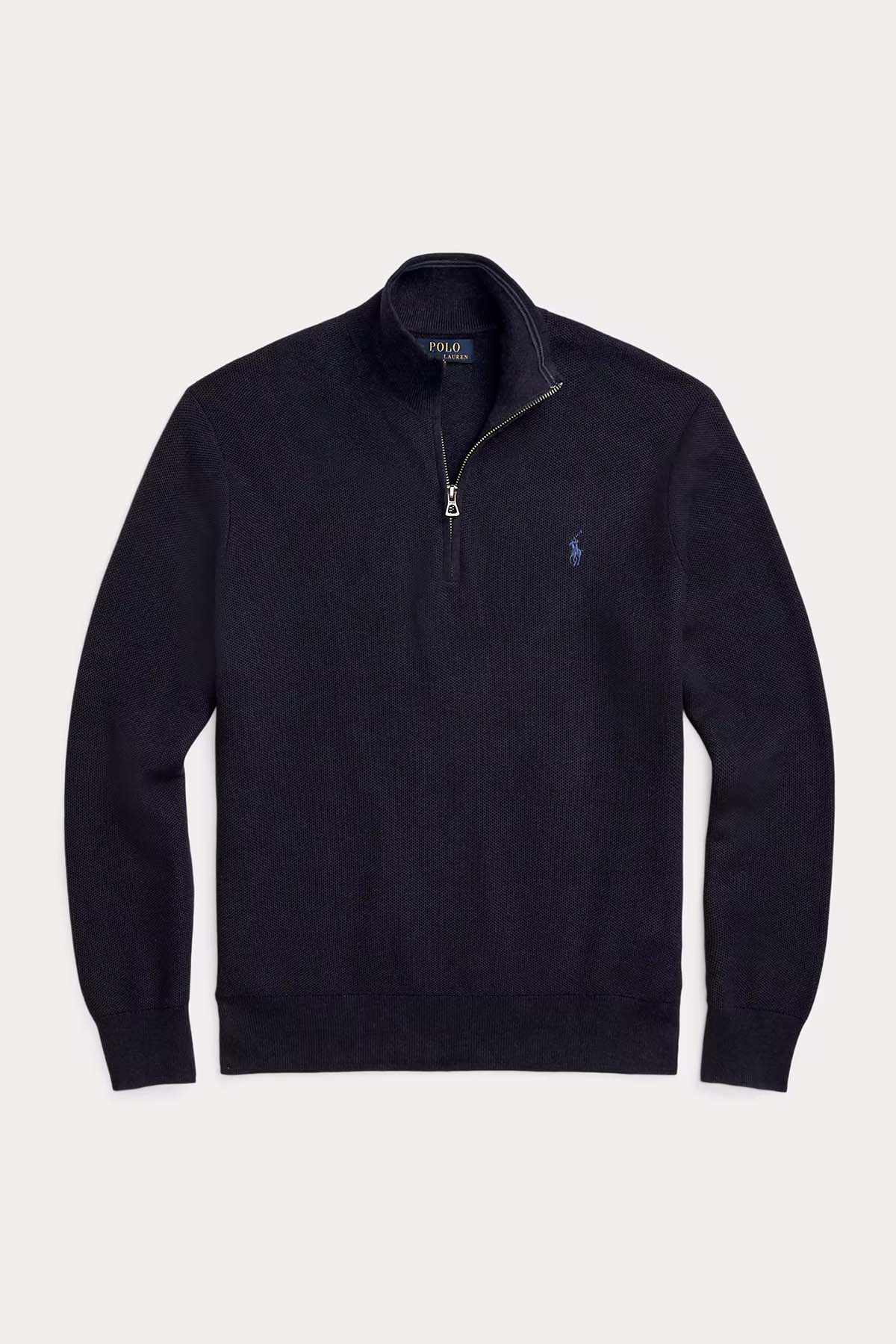 Polo Ralph Lauren Dik Yaka Yarım Fermuarlı Triko-Libas Trendy Fashion Store