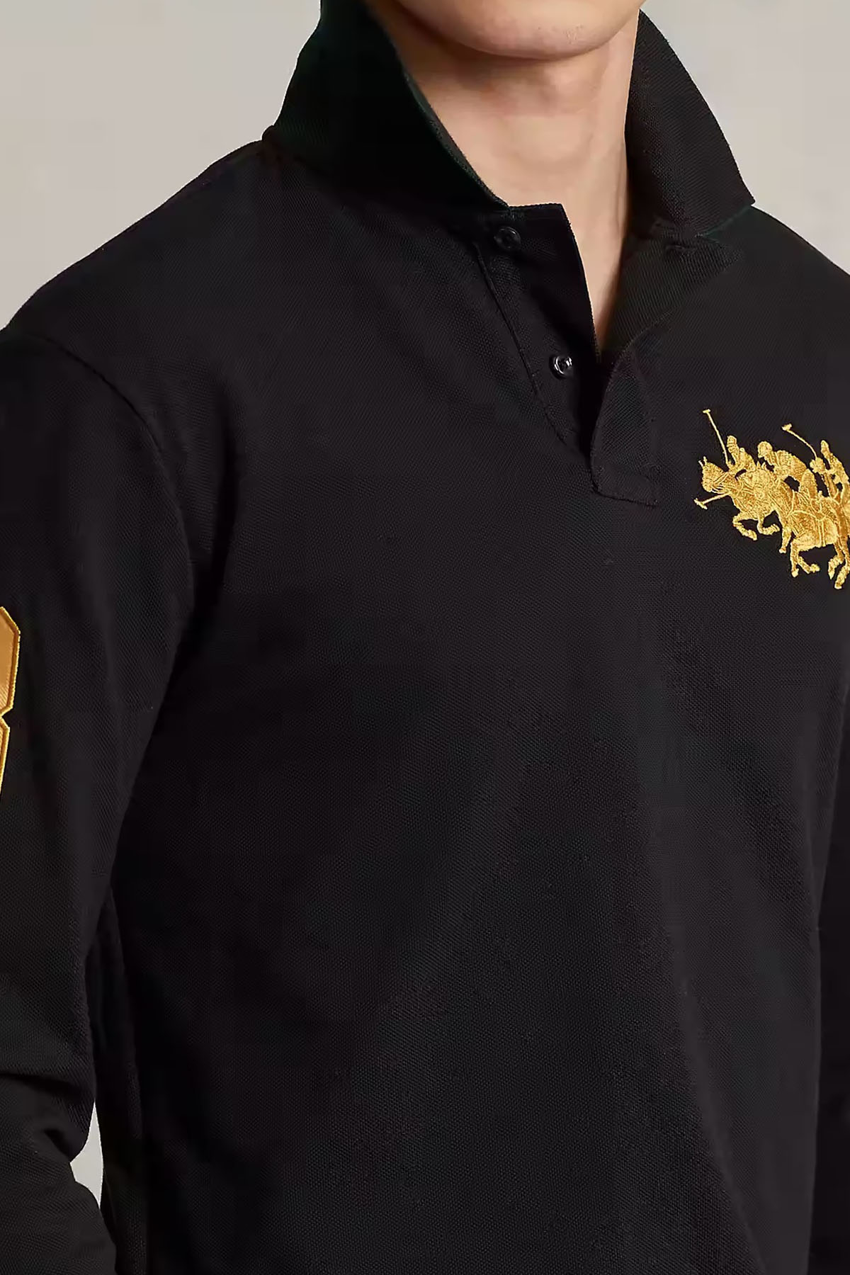 Polo Ralph Lauren Custom Slim Fit Triple Pony Polo Yaka T-Shirt-Libas Trendy Fashion Store