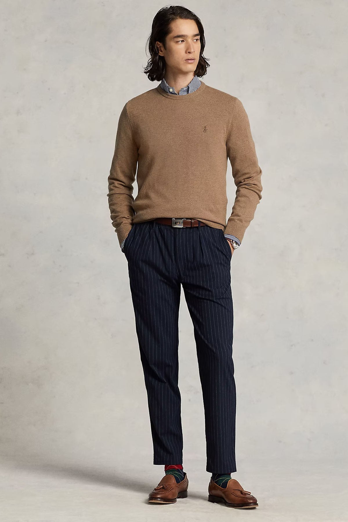 Polo Ralph Lauren Yuvarlak Yaka Yün Triko-Libas Trendy Fashion Store