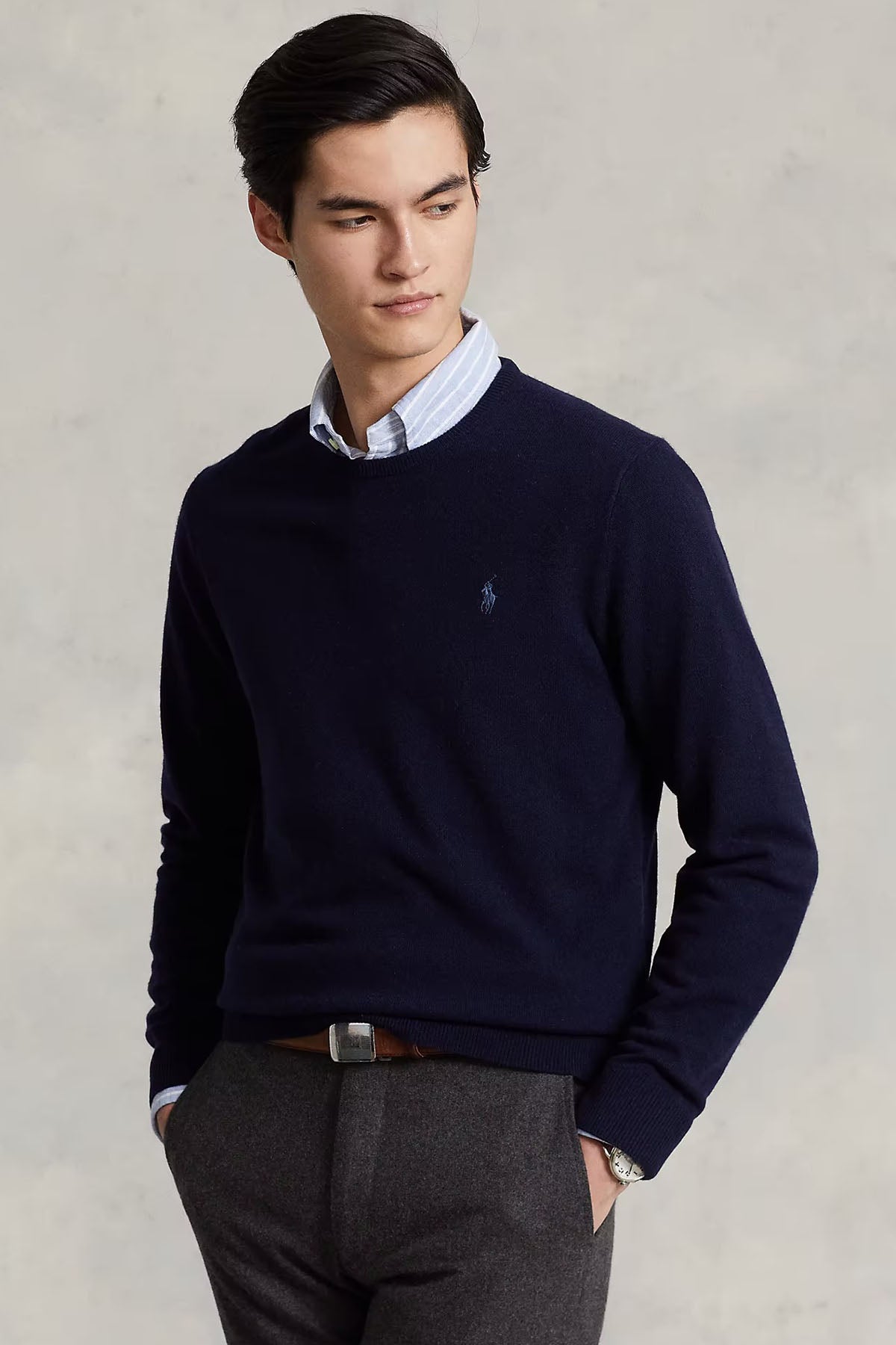 Polo Ralph Lauren Yuvarlak Yaka Yün Triko-Libas Trendy Fashion Store