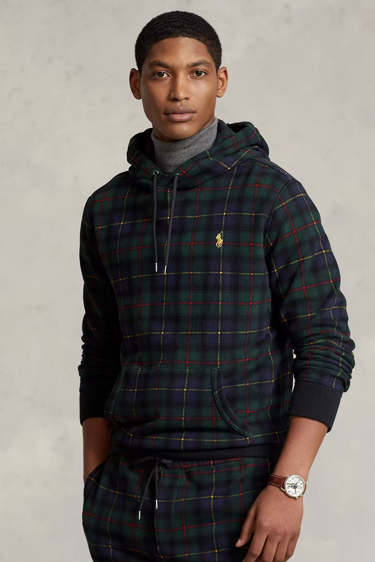 Polo Ralph Lauren Ekose Desenli Kapüşonlu Sweatshirt-Libas Trendy Fashion Store