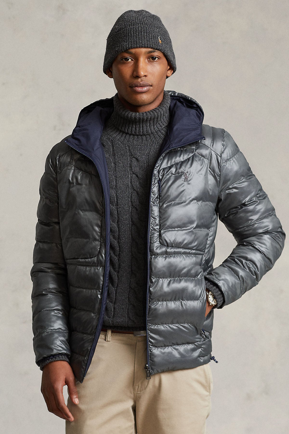 Polo Ralph Lauren Çift Taraflı Kapüşonlu Puffer Mont-Libas Trendy Fashion Store