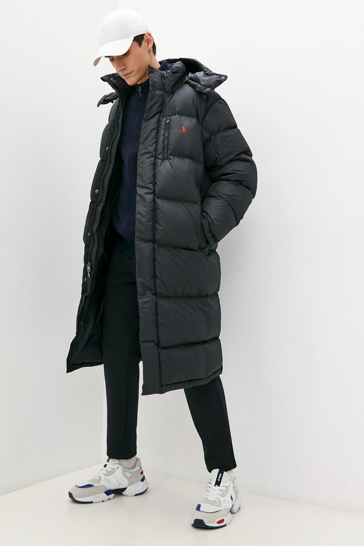 Polo Ralph Lauren Kapüşonlu Uzun Puffer Mont-Libas Trendy Fashion Store