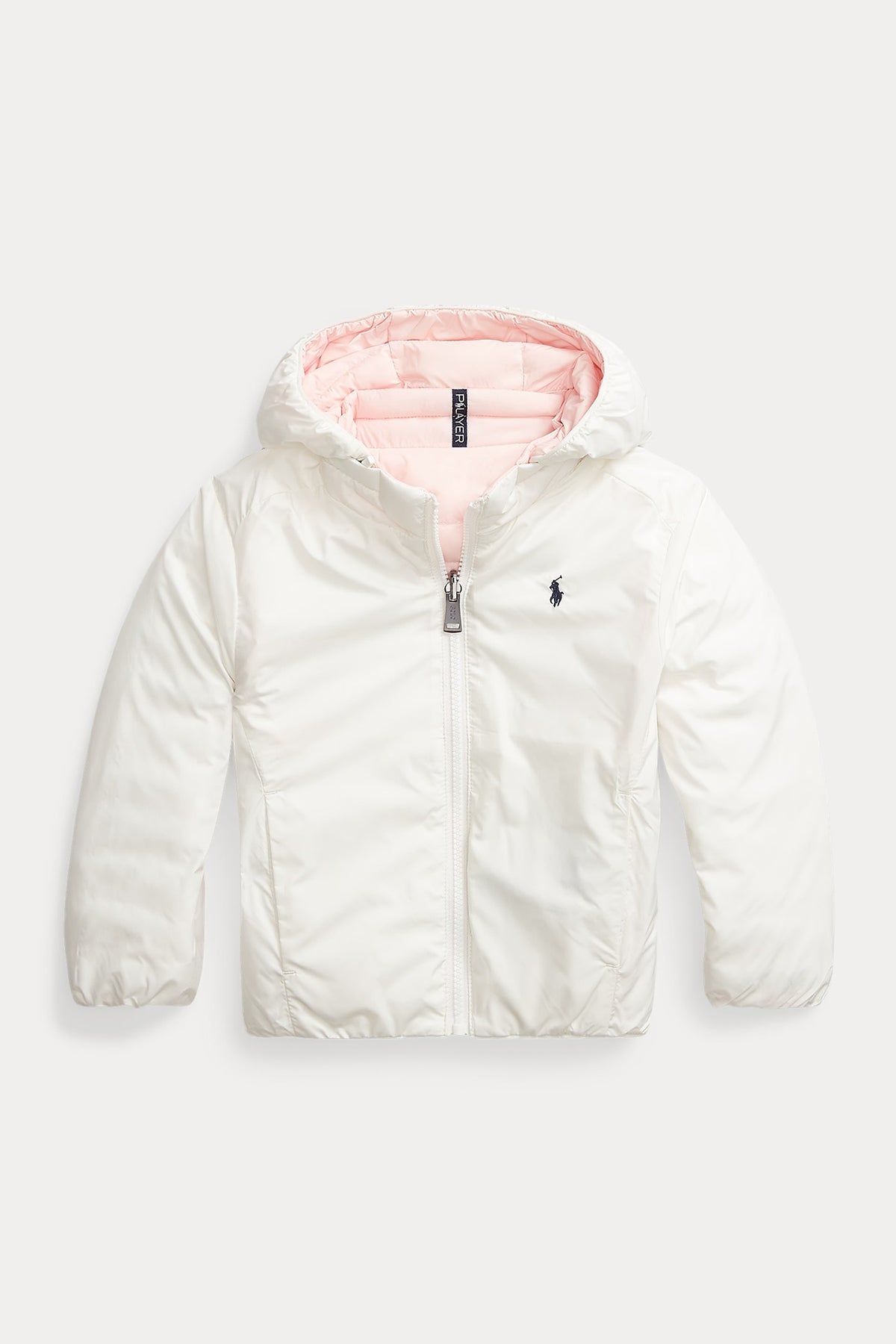 Polo Ralph Lauren Kids 2-4 Yaş Kız Çocuk Çift Taraflı Kapüşonlu Puffer Mont-Libas Trendy Fashion Store