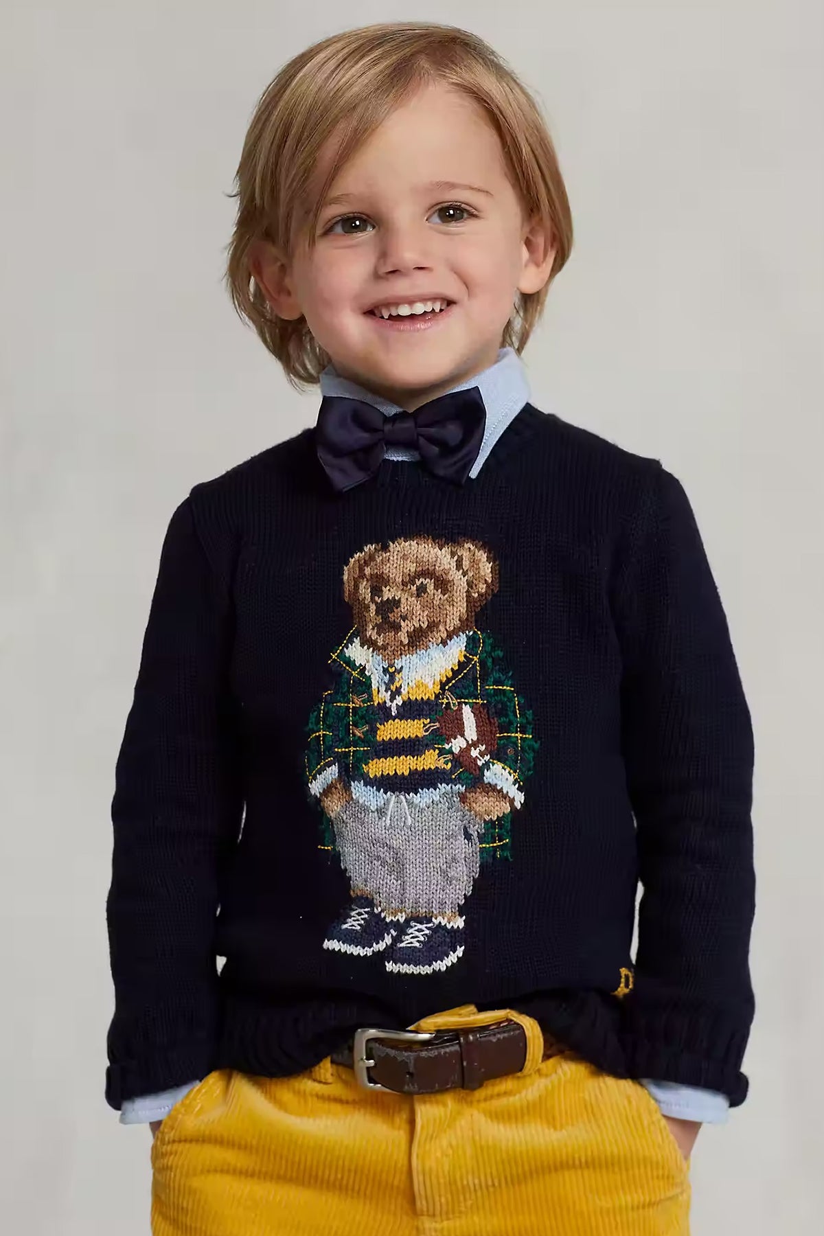 Polo Ralph Lauren Kids 5-7 Yaş Erkek Çocuk Örgü Polo Bear Triko-Libas Trendy Fashion Store