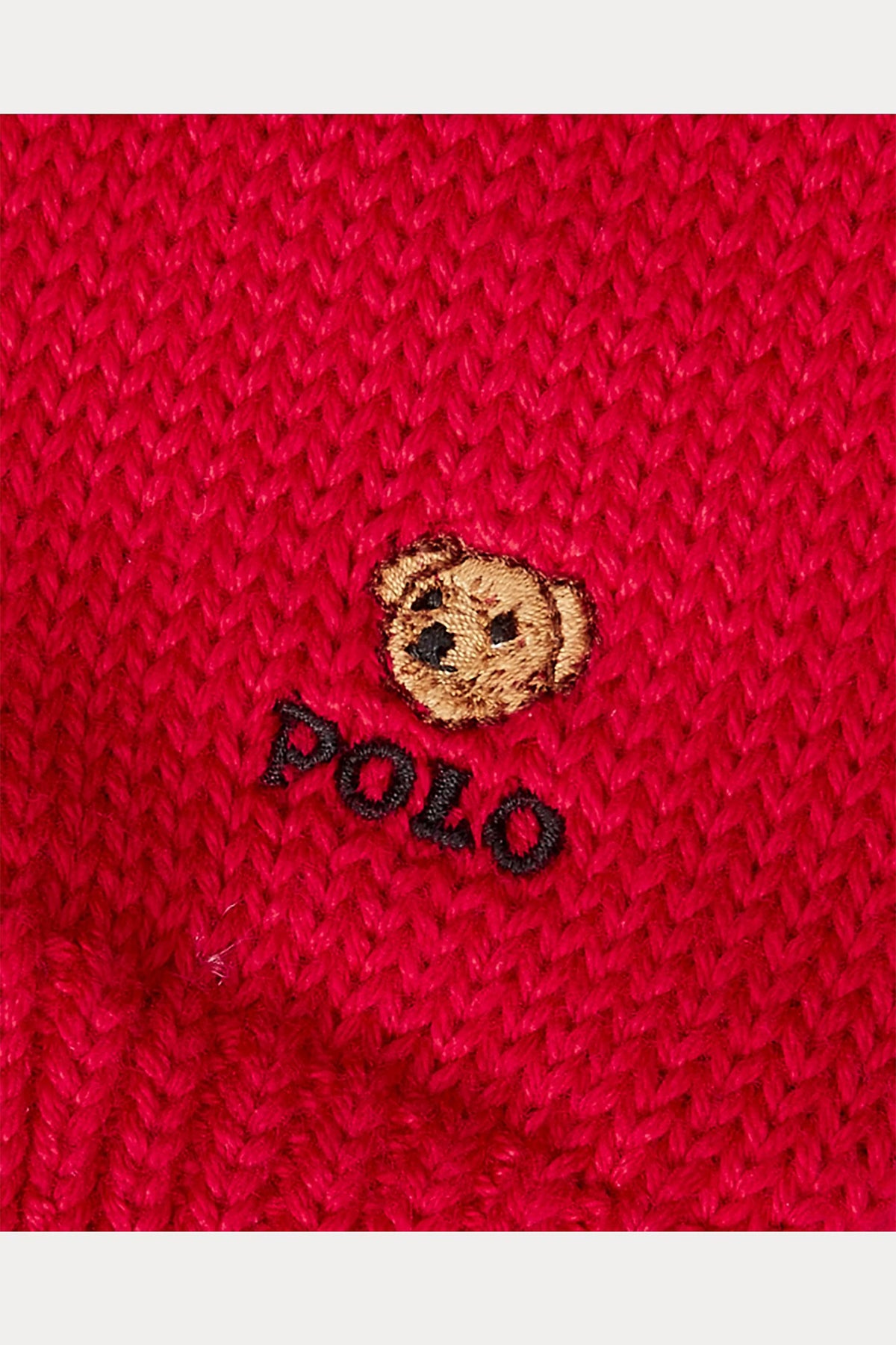 Polo Ralph Lauren Kids 4-7 Yaş Unisex Çocuk Yün Örgü Polo Bear Eldiven-Libas Trendy Fashion Store