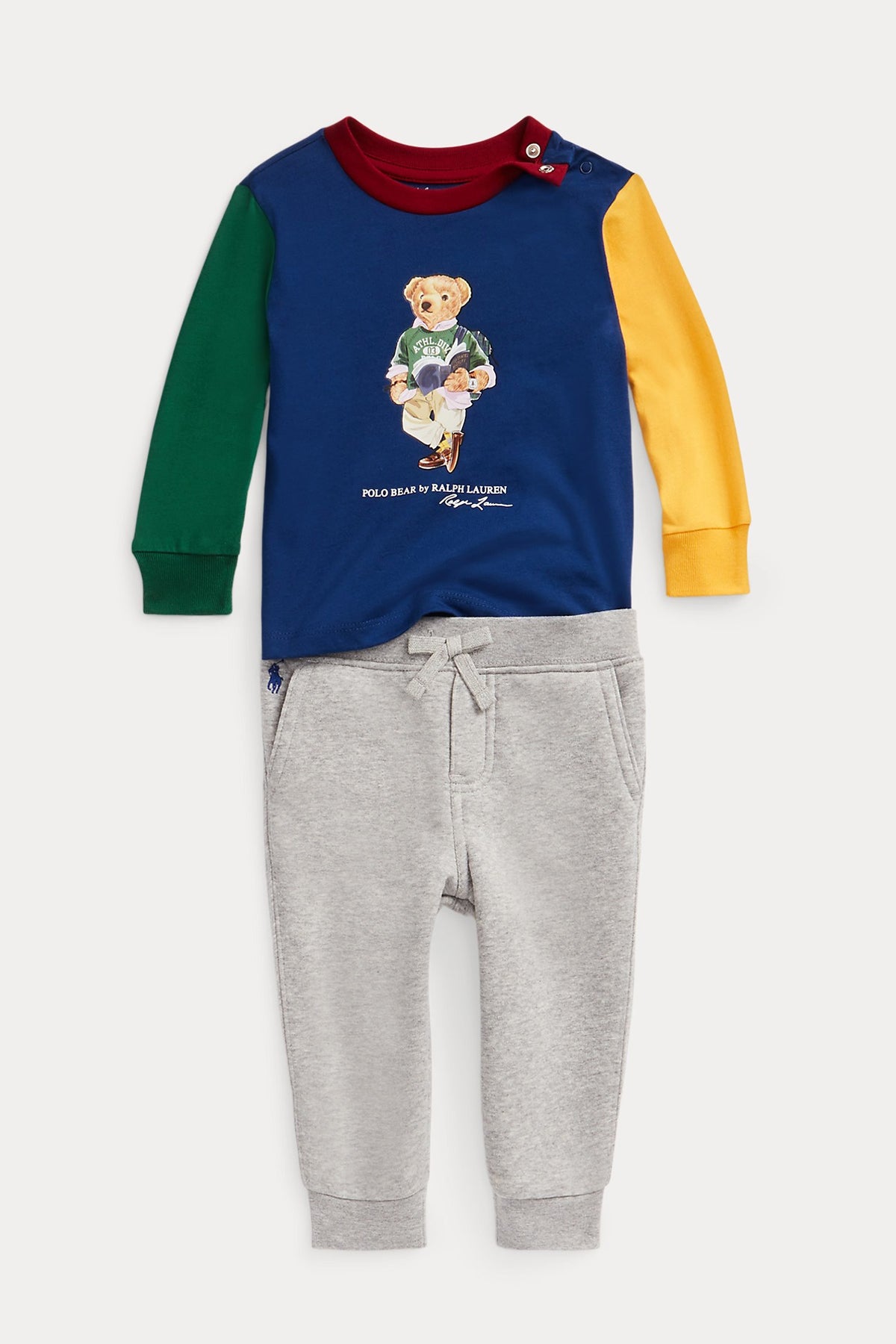 Polo Ralph Lauren Kids 12-18 Aylık Erkek Bebek Polo Bear Eşofman Takımı-Libas Trendy Fashion Store
